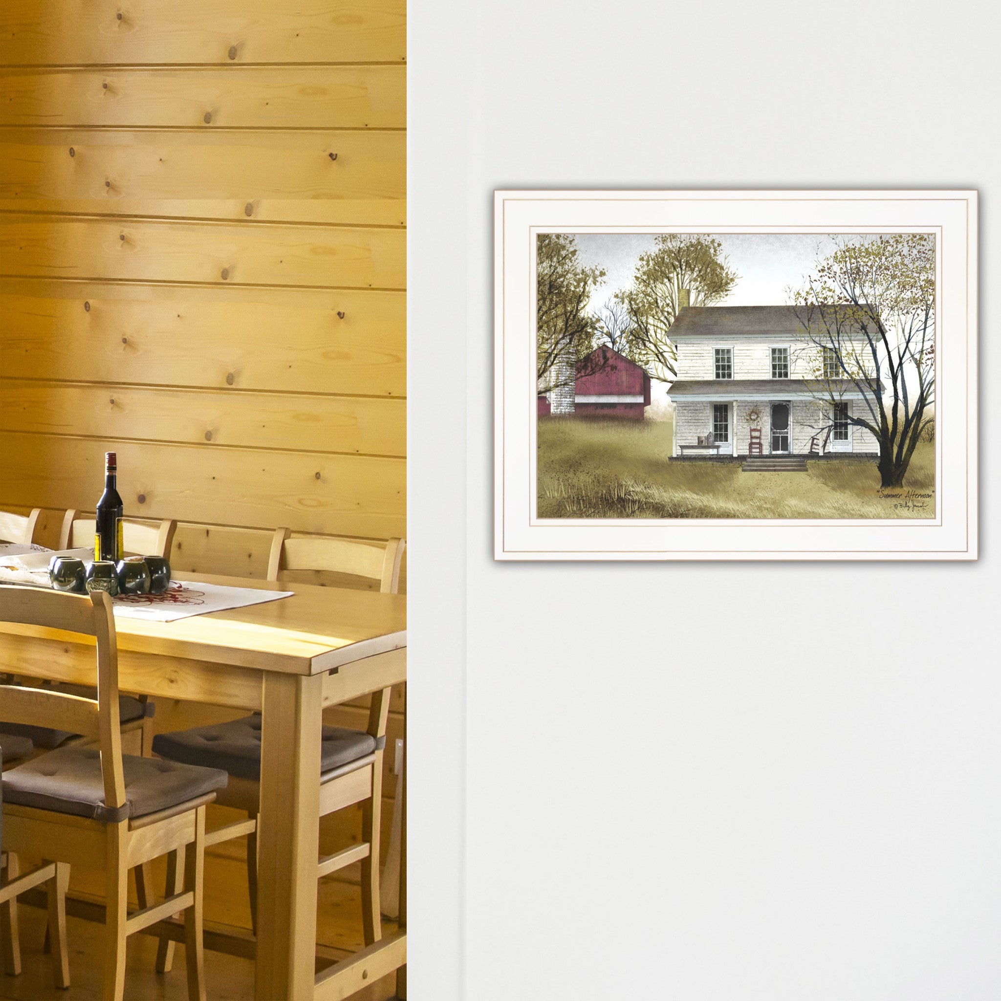 Summer Afternoon 2 White Framed Print Wall Art