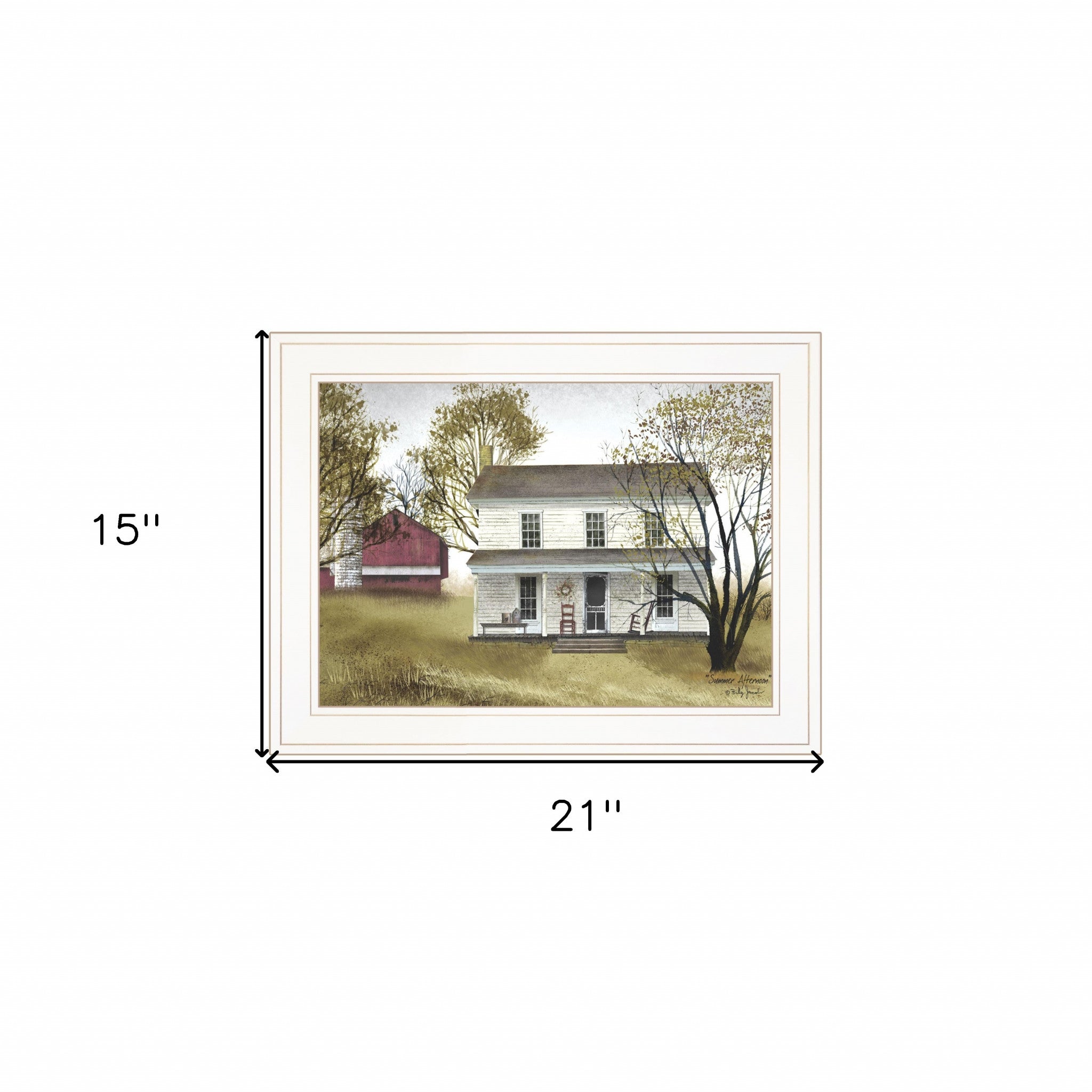 Summer Afternoon 2 White Framed Print Wall Art