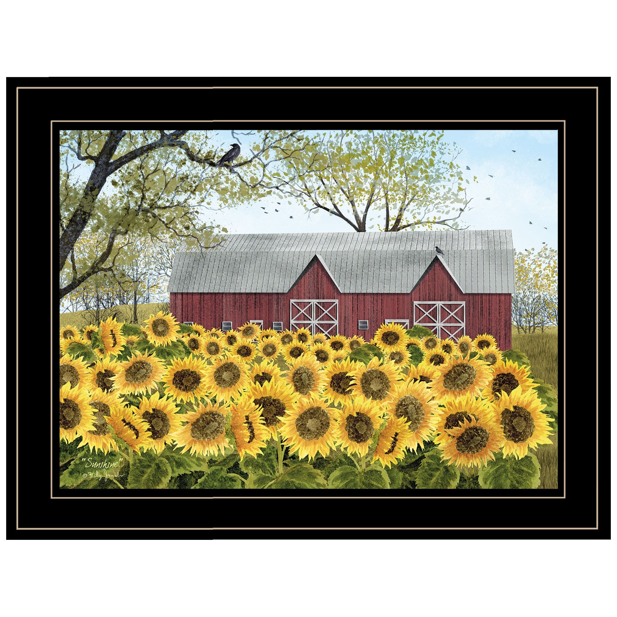 Sunshine 2 Black Framed Print Wall Art