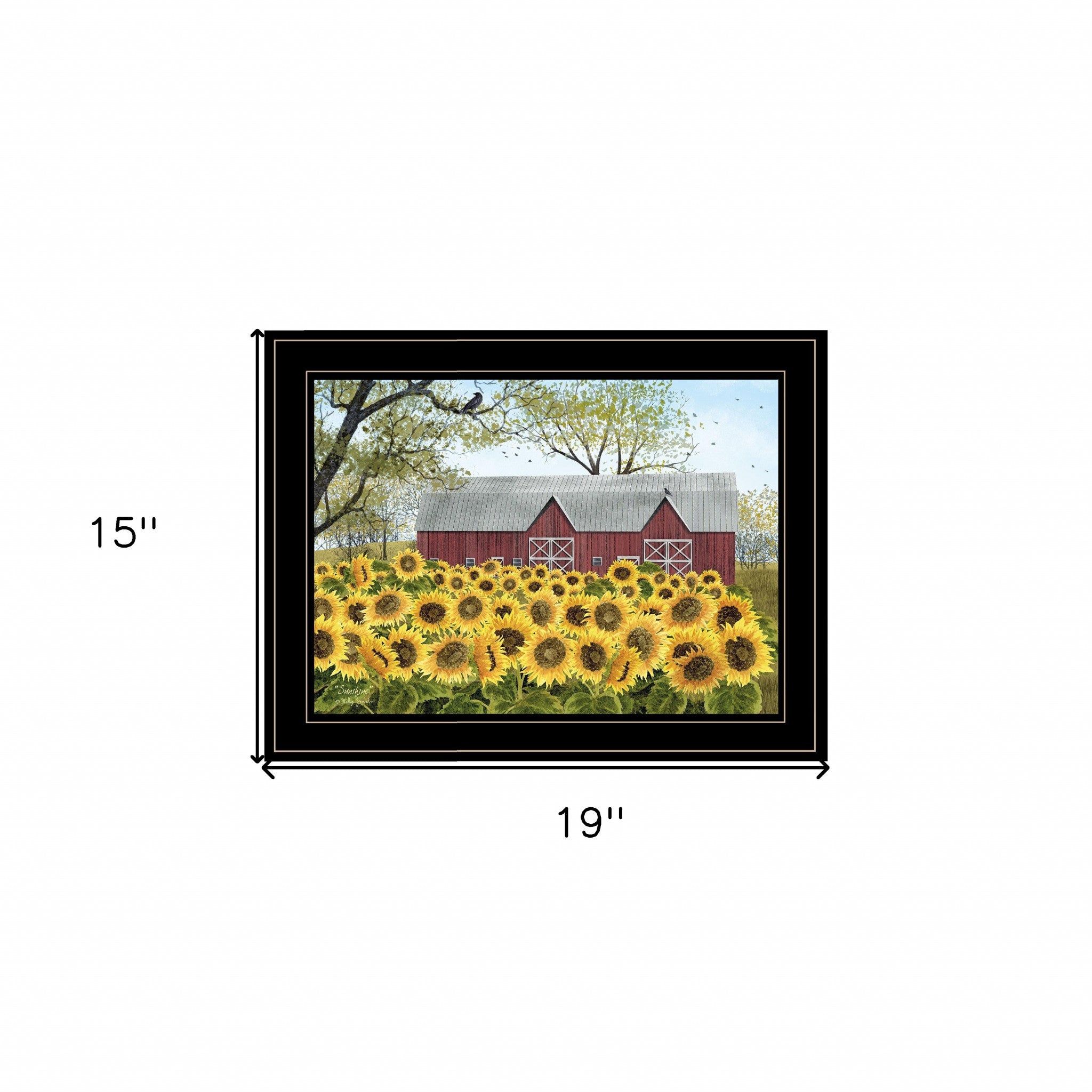 Sunshine 2 Black Framed Print Wall Art