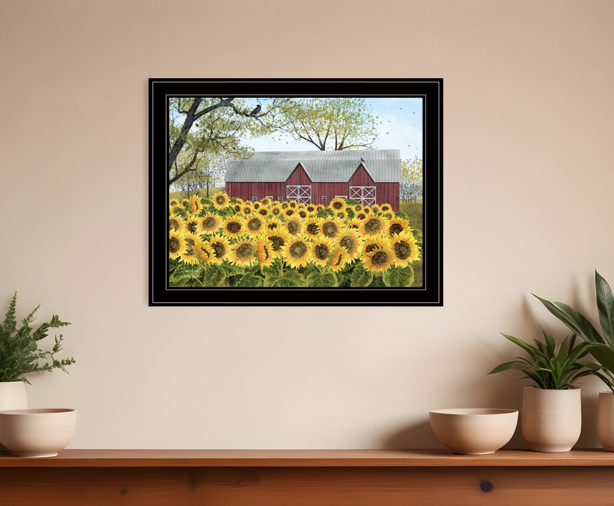 Sunshine 5 Black Framed Print Wall Art