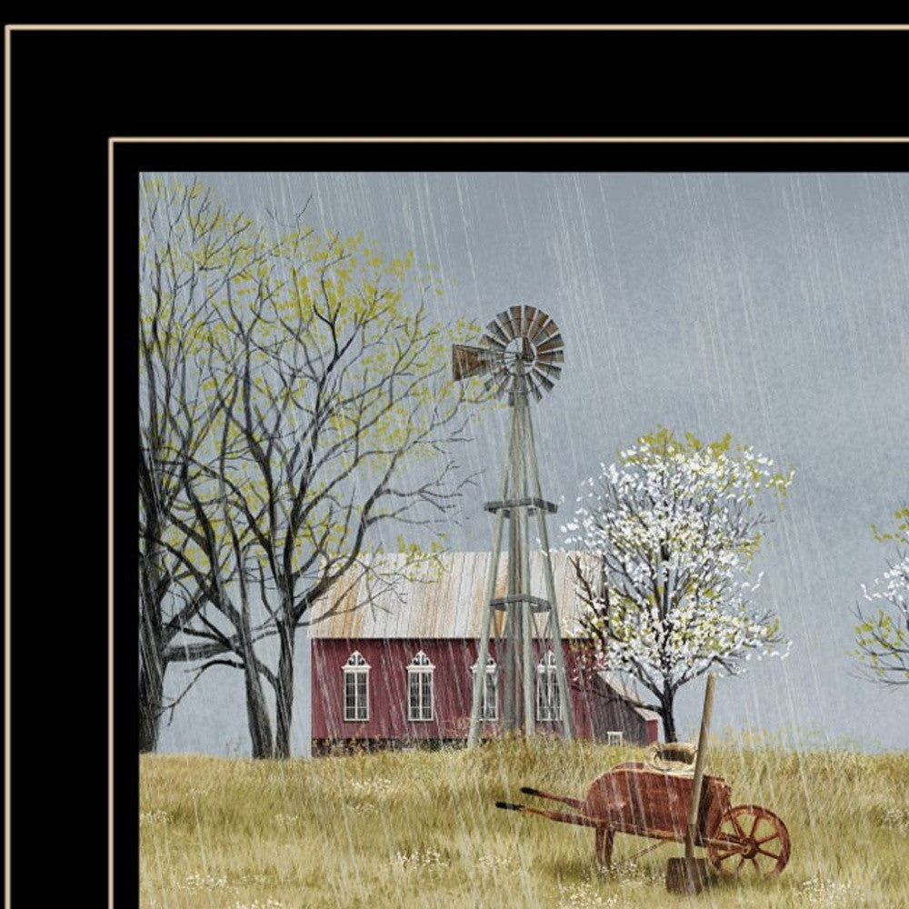 Spring On The Farm 2 Black Framed Print Wall Art