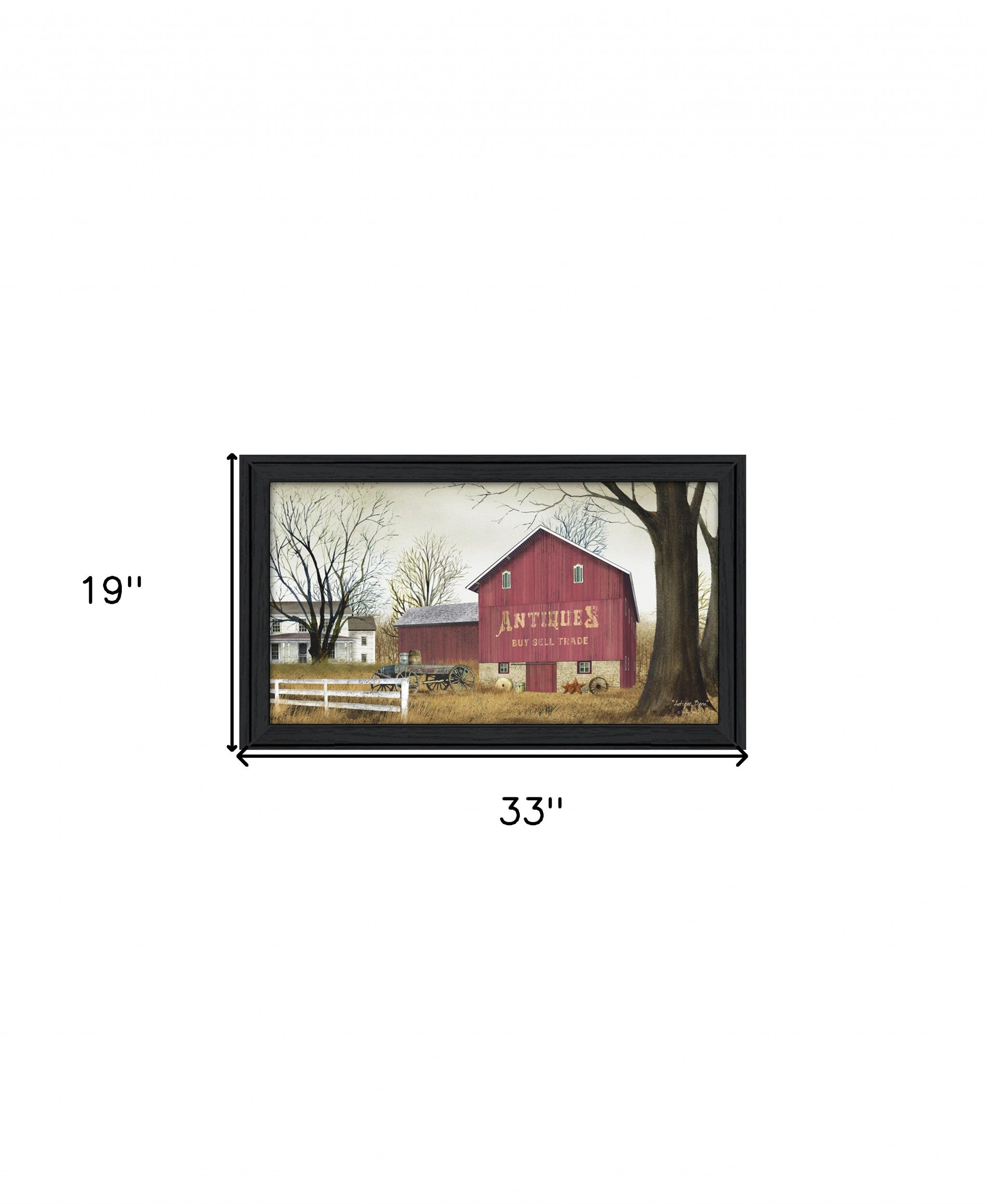 Antique Barn 7 Black Framed Print Wall Art