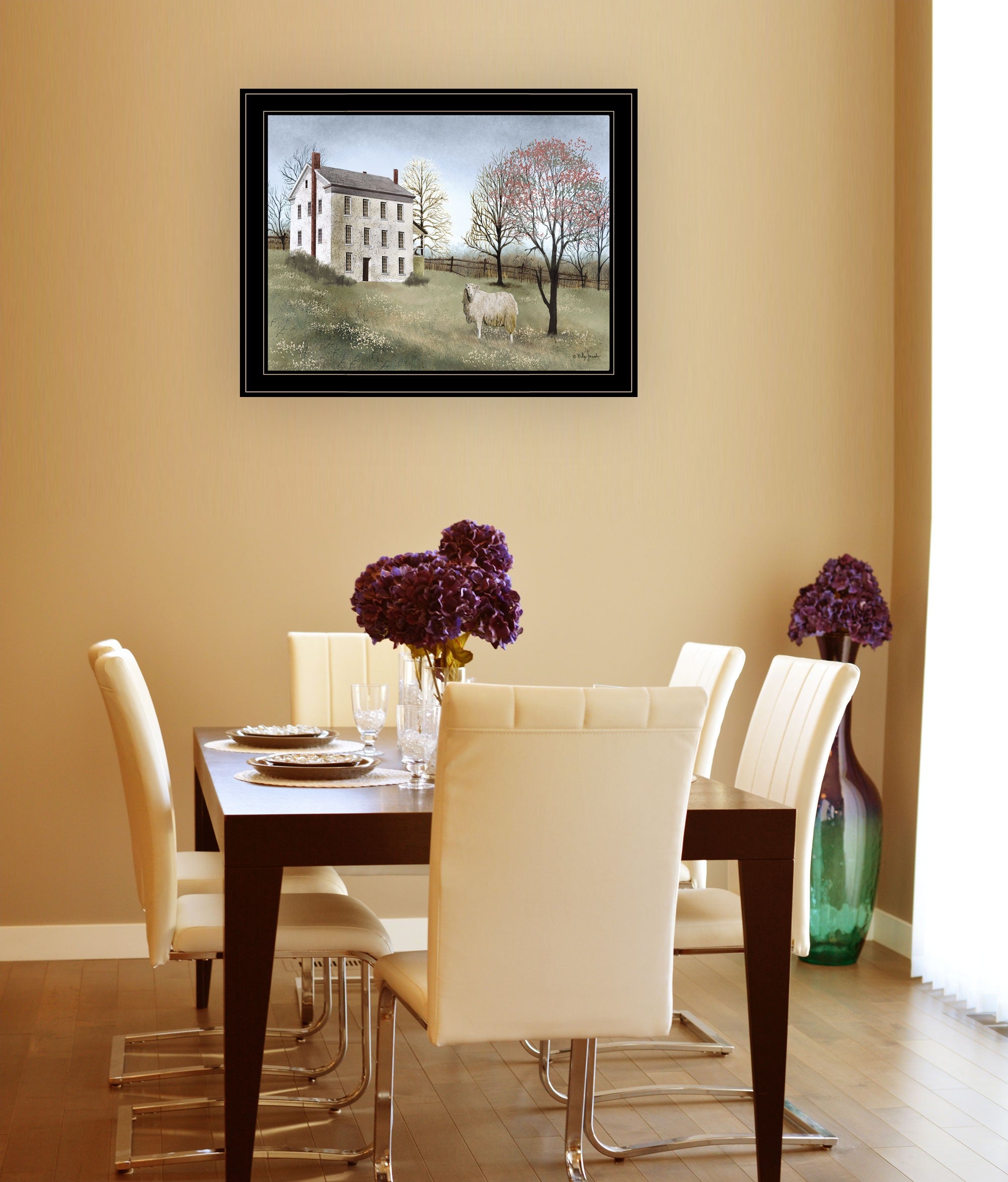 Spring at White House Farm 4 Black Framed Print Wall Art