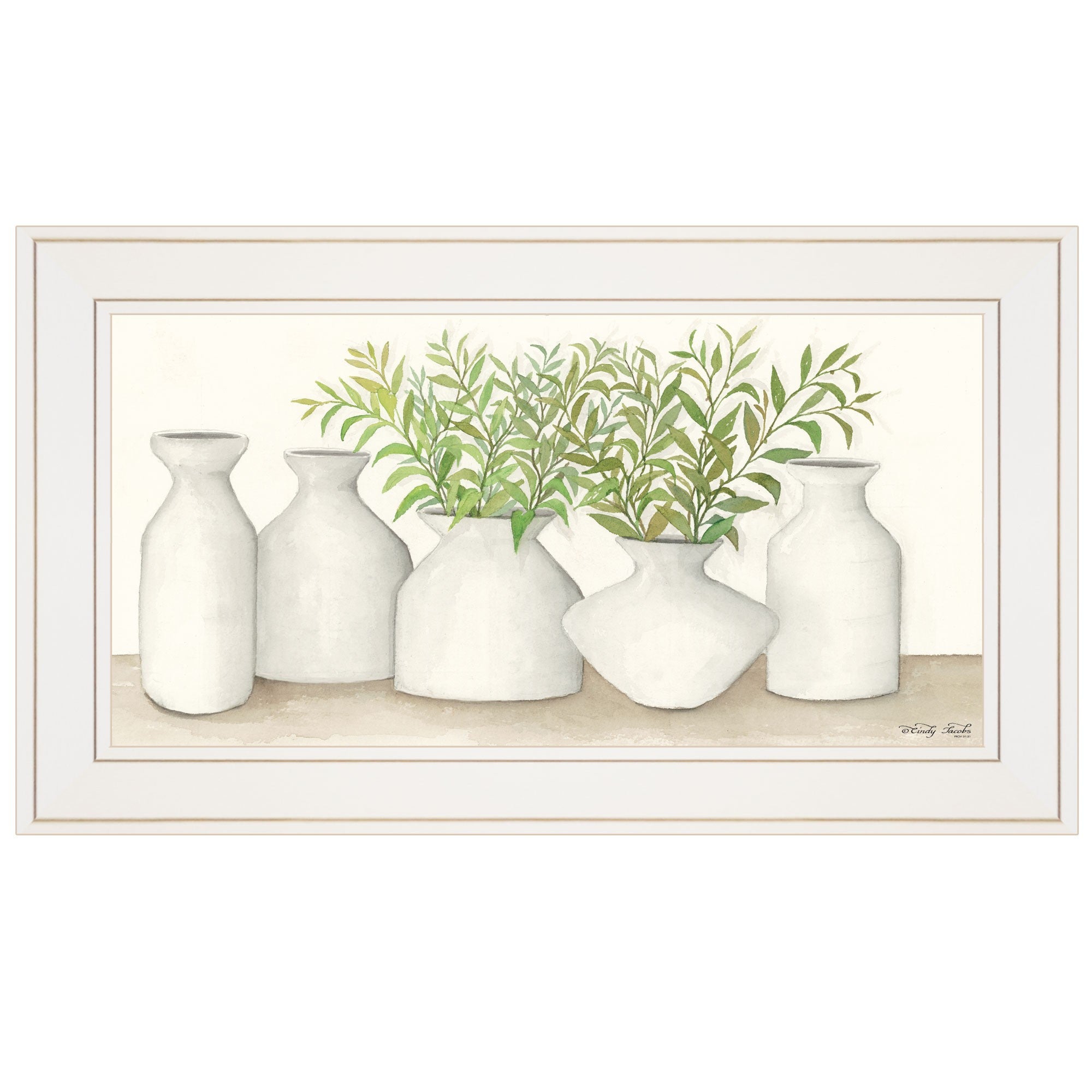 Simplicity in White II White Framed Print Wall Art