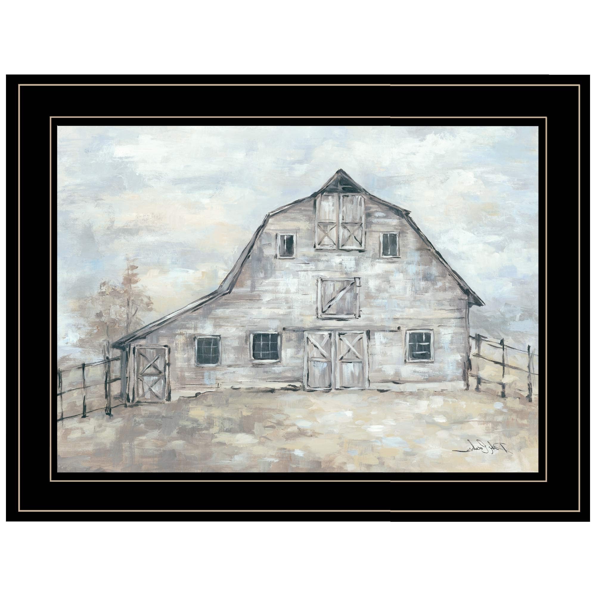 Rustic Beauty 2 Black Framed Print Wall Art