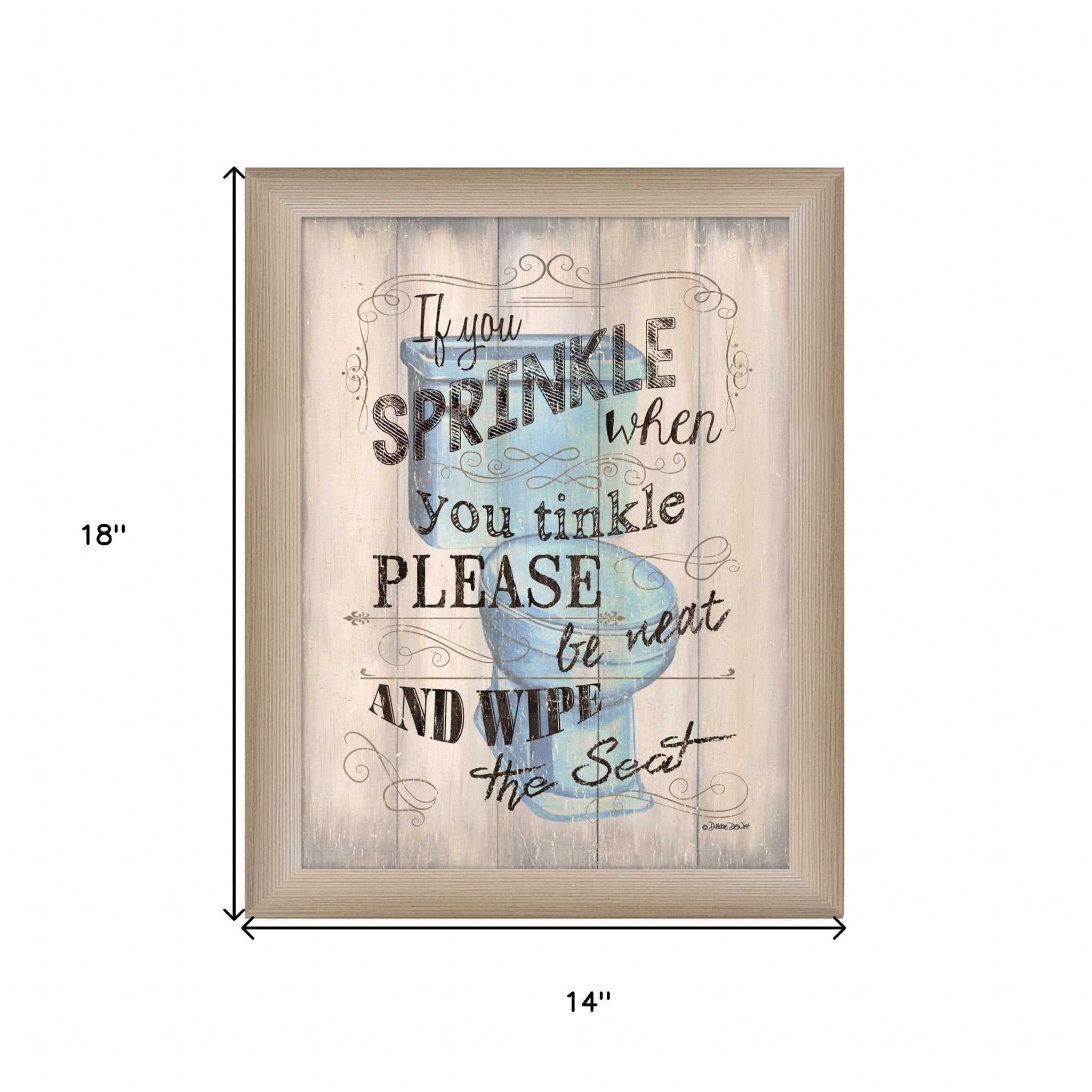 If You Sprinkle Brown Framed Print Wall Art