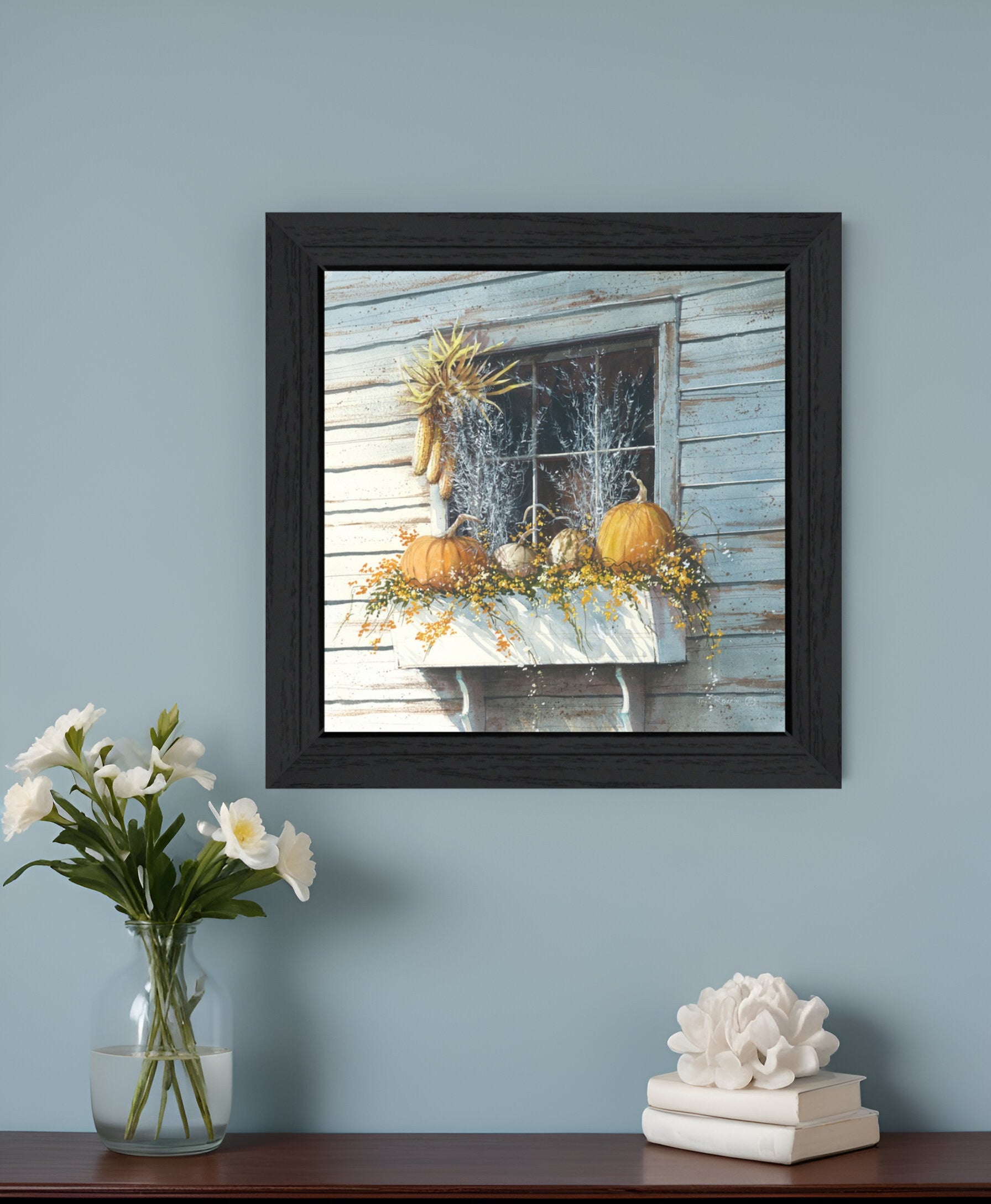 Window Dressing Black Framed Print Wall Art