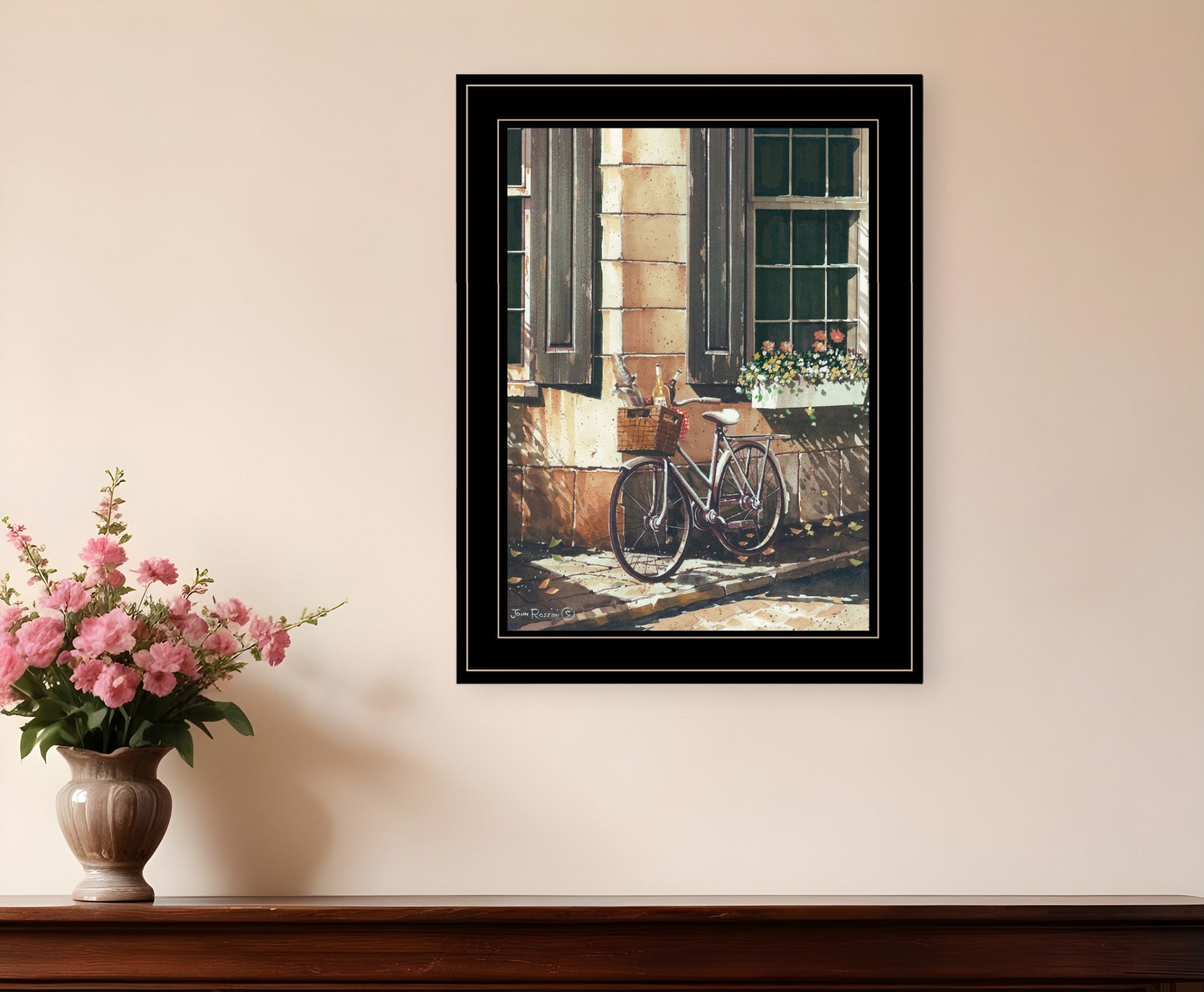 Picnic Getaway 2 Black Framed Print Wall Art