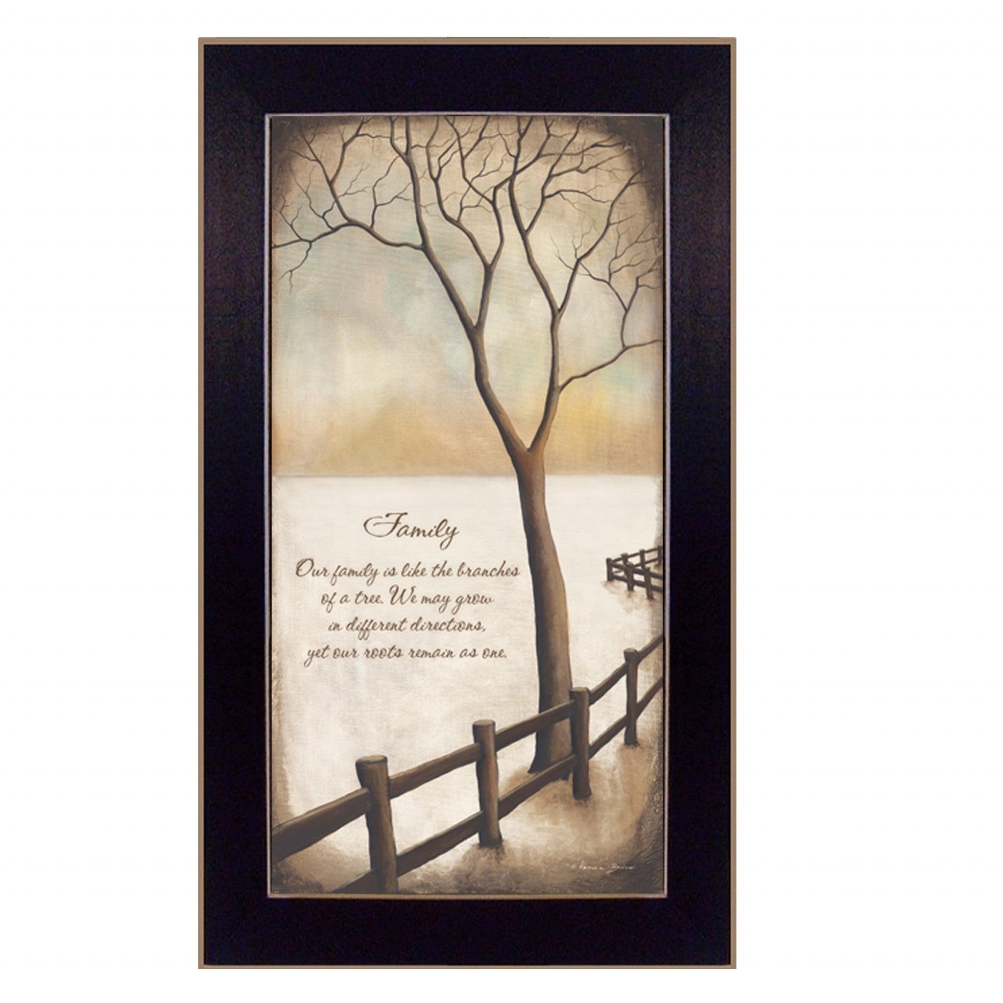 Family 2 Black Framed Print Wall Art