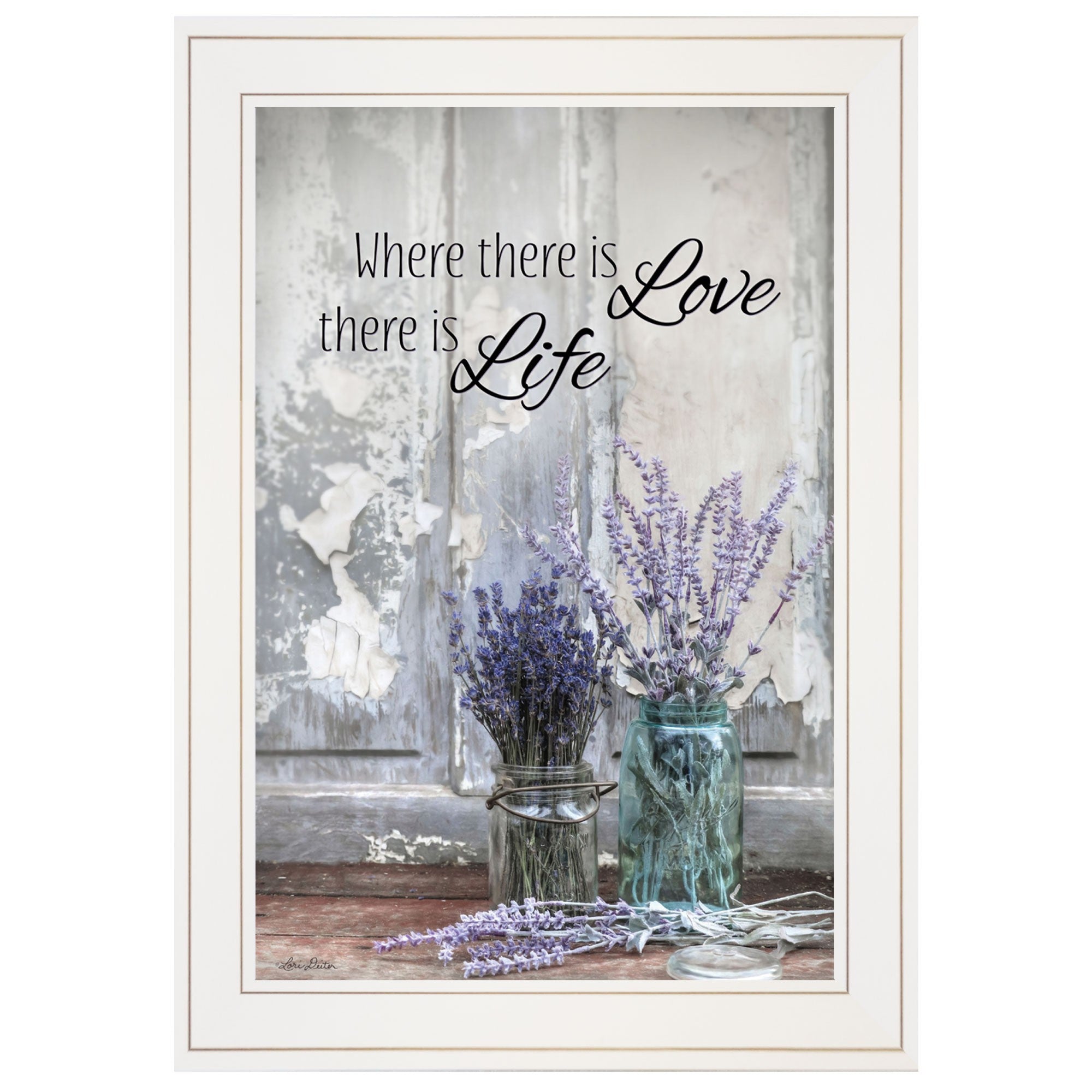 Where There is Love 2 White Framed Print Wall Art