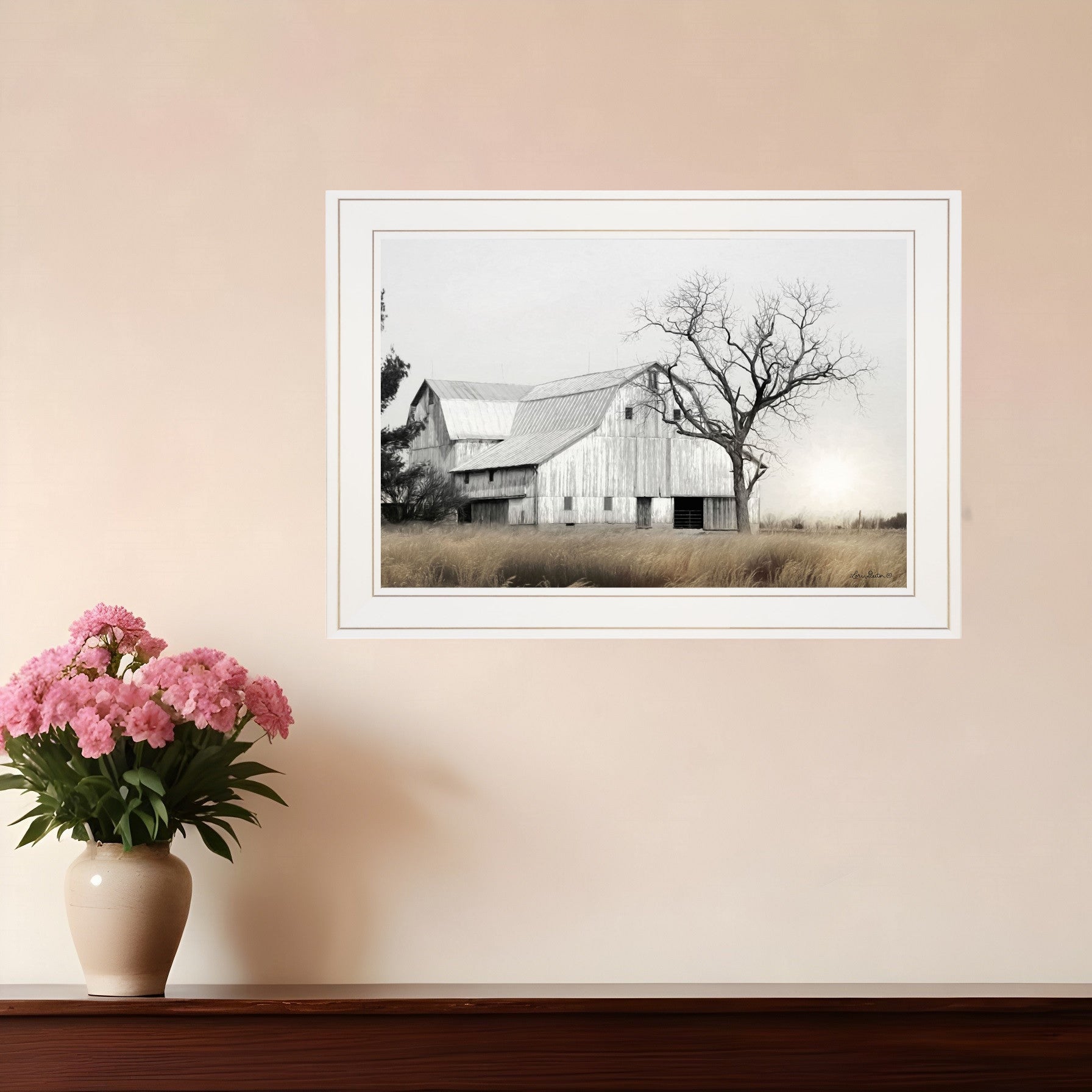 Ohio Fields I 1 White Framed Print Wall Art