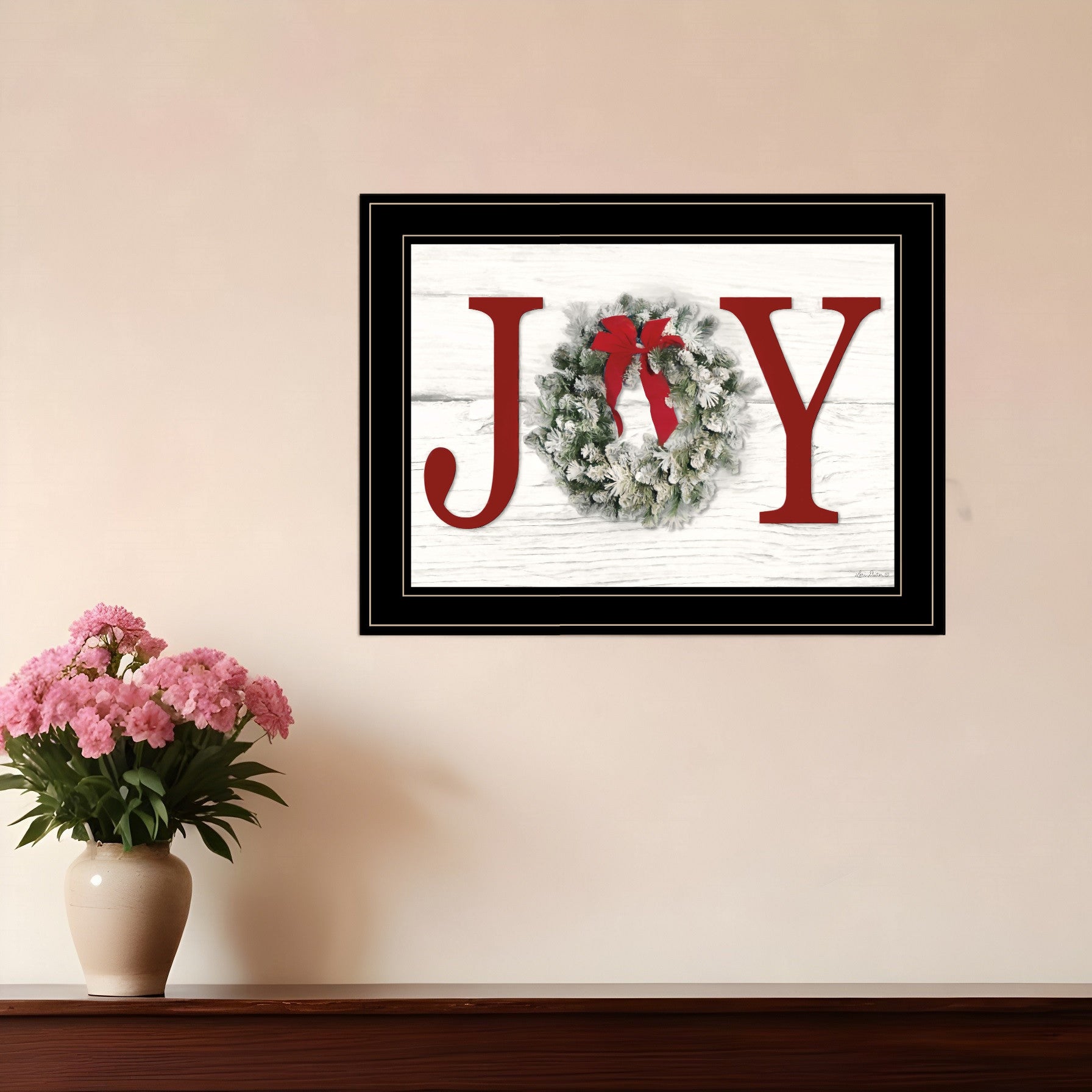 Christmas Joy 5 Black Framed Print Wall Art