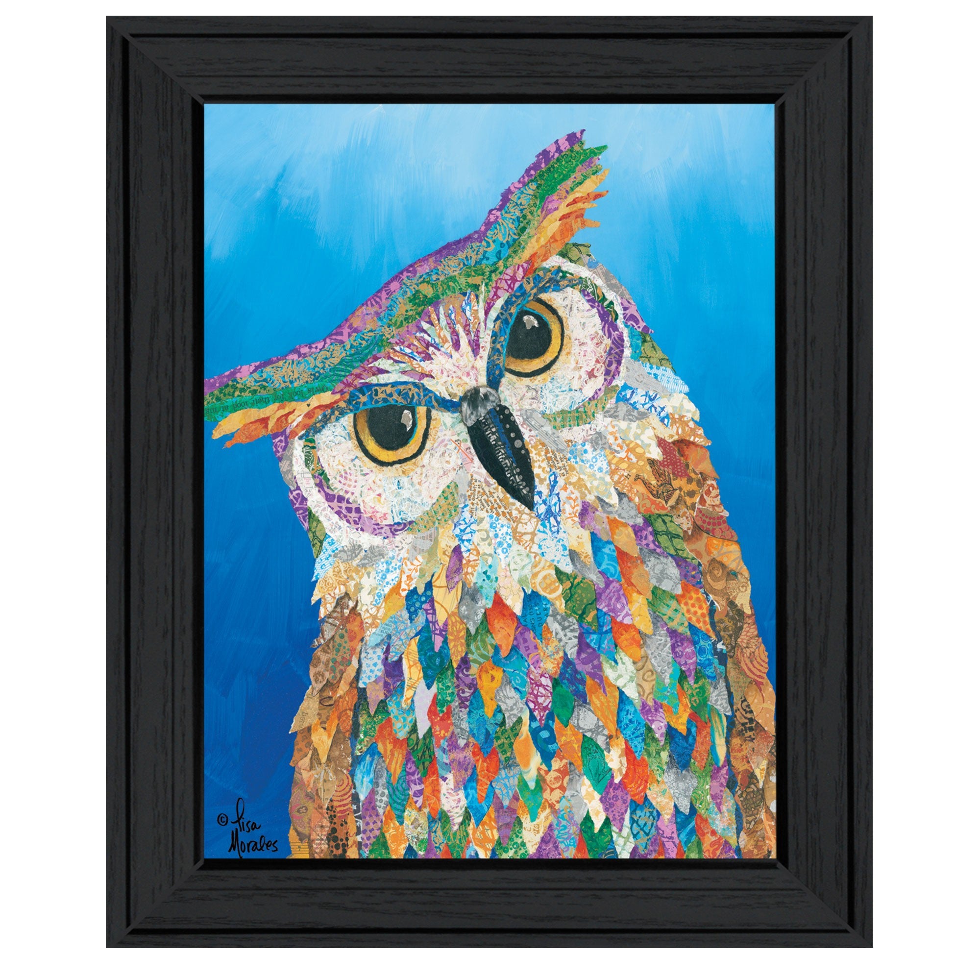 Hooo Me? Black Framed Print Wall Art