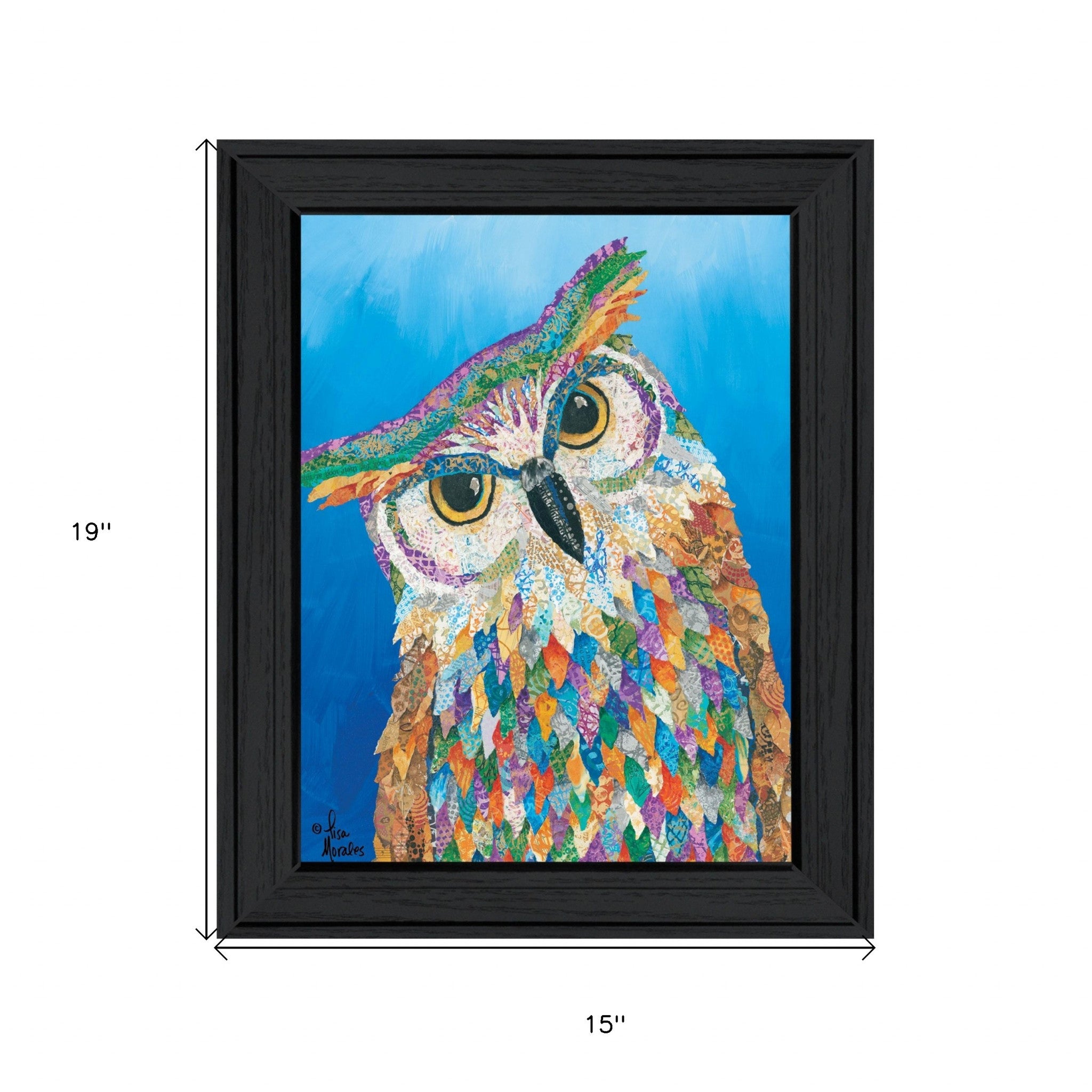 Hooo Me? Black Framed Print Wall Art