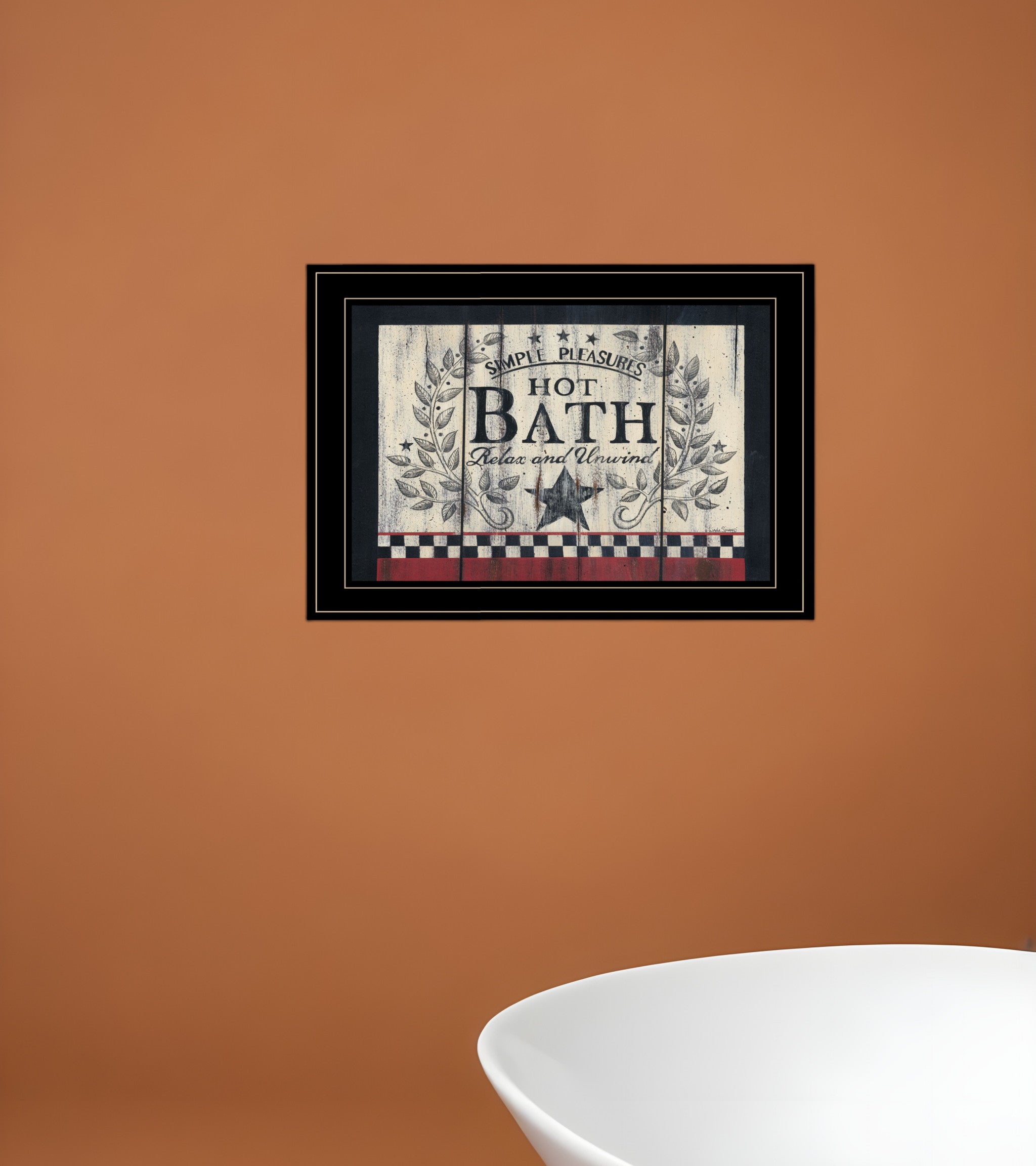 Hot Bath 14 Black Framed Print Bathroom Wall Art