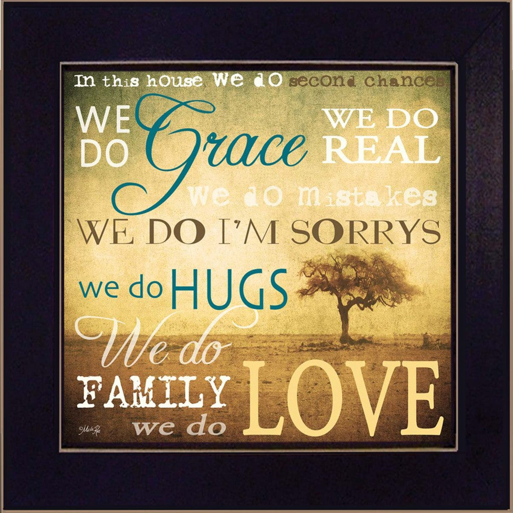 We Do 2 Black Framed Print Wall Art