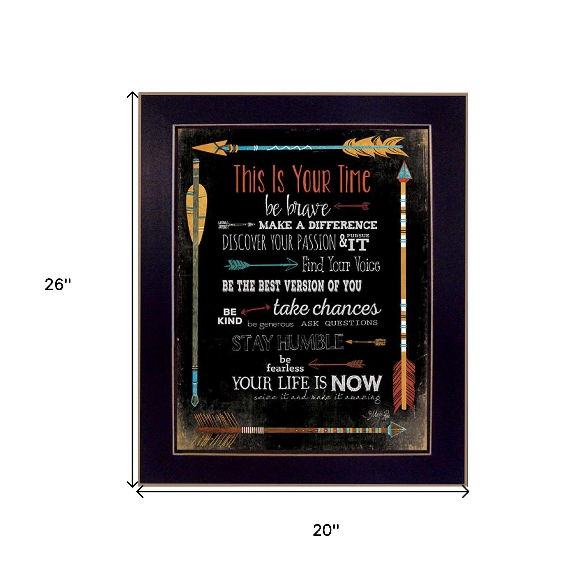 This is Your Time 3 Black Framed Print Wall Art