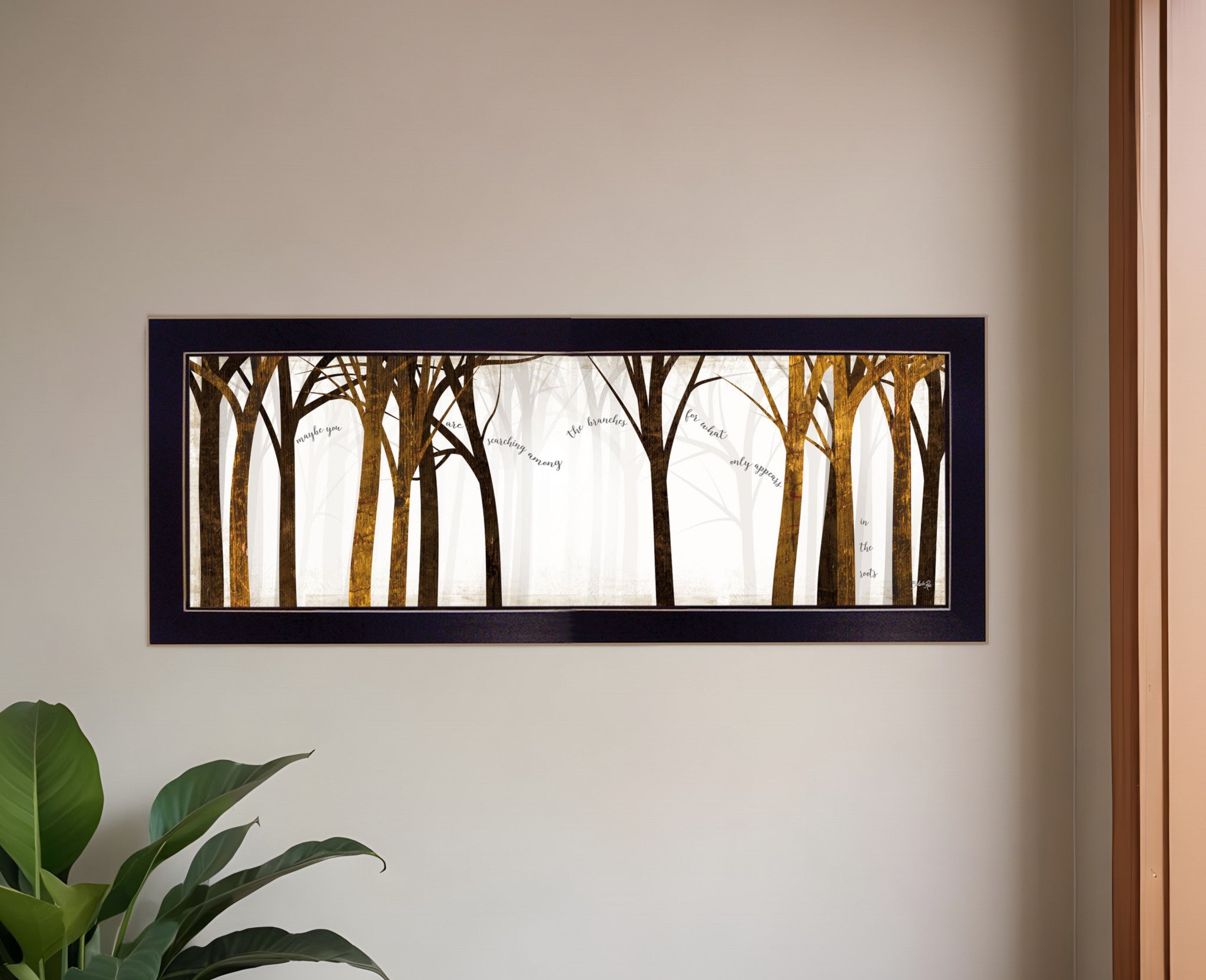 In the Roots Black Framed Print Wall Art