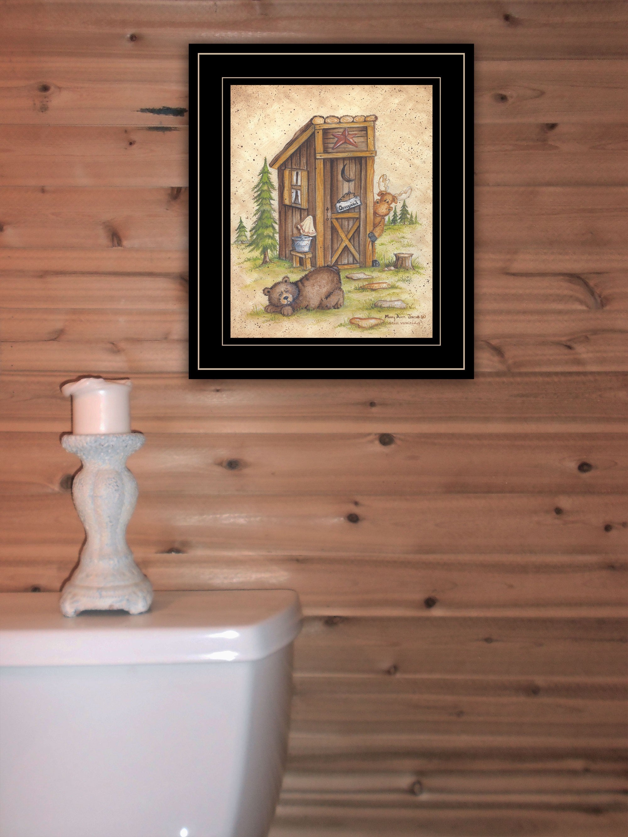 Still Waiting 2 Black Framed Print Wall Art