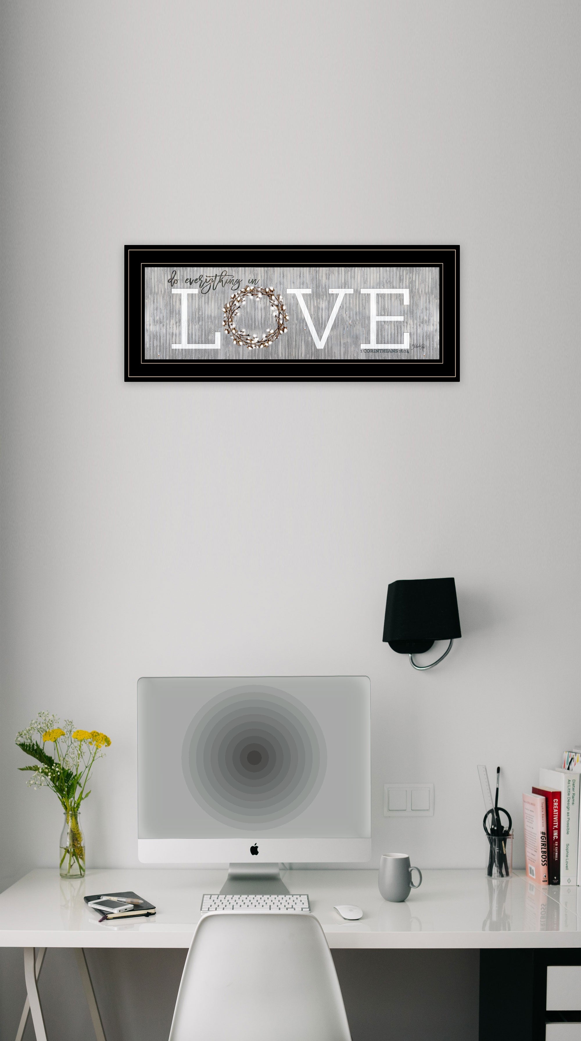 Love Do Everything in Love 1 Black Framed Print Wall Art