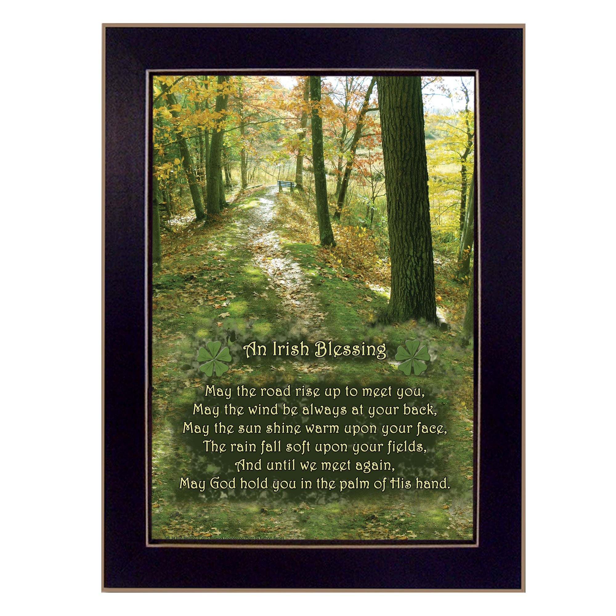 Irish Blessing 3 Black Framed Print Wall Art