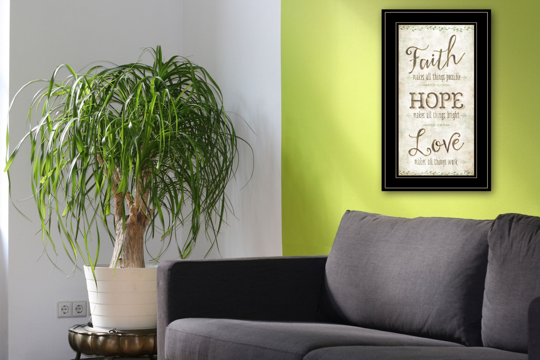 Faith 2 Black Framed Print Wall Art