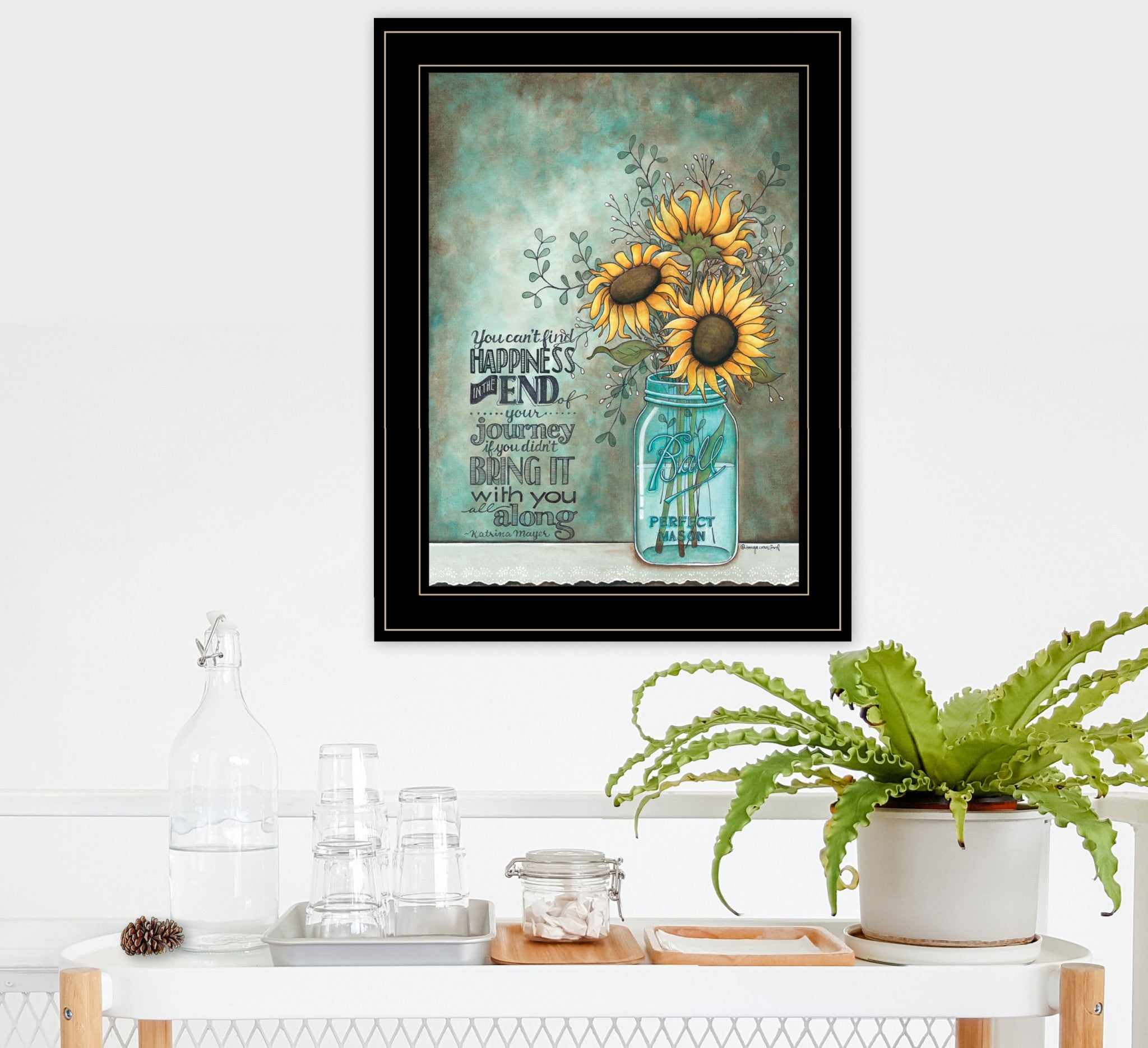 All Along 2 Black Framed Print Wall Art