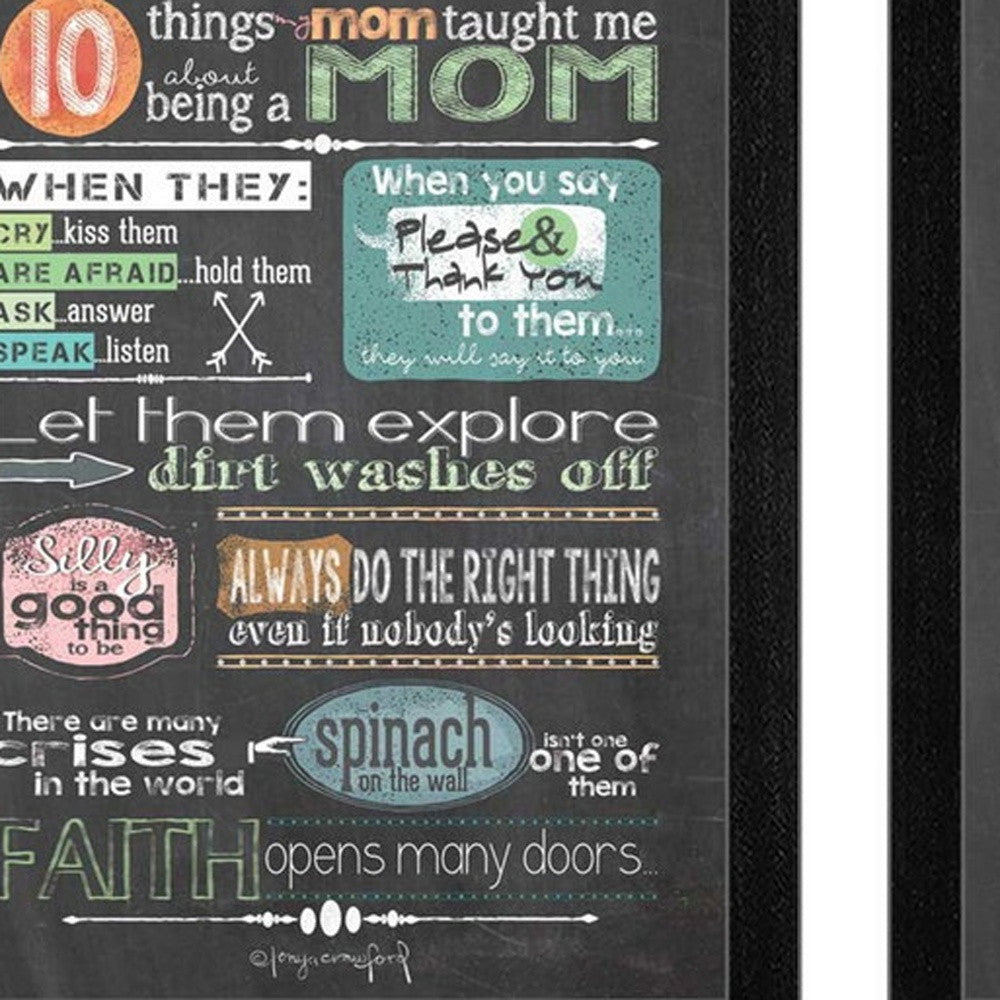 Set Of Two Reminders from Mom and Dad Black Framed Print Wall Art