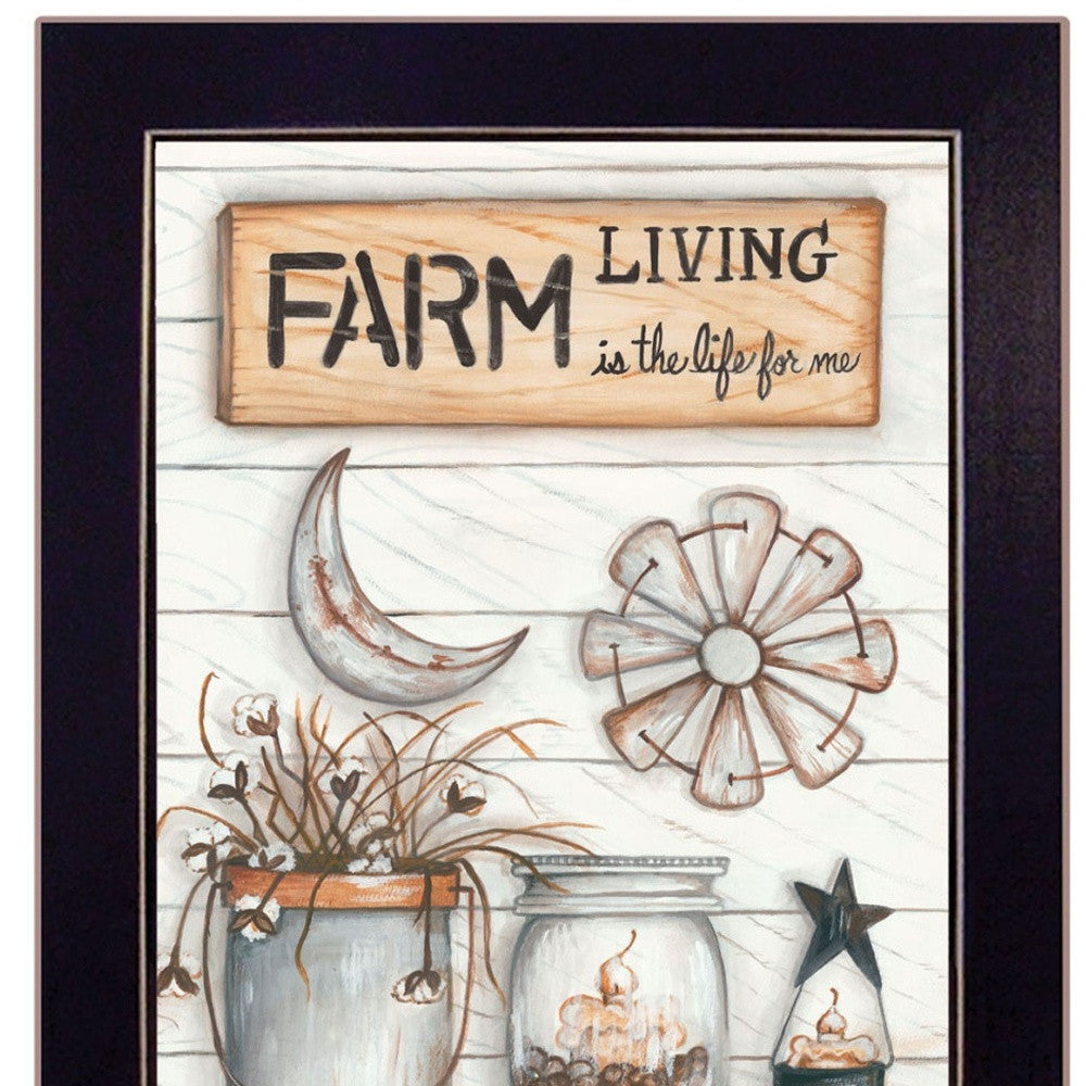 Set Of Two Farm Living 1 Black Framed Print Wall Art