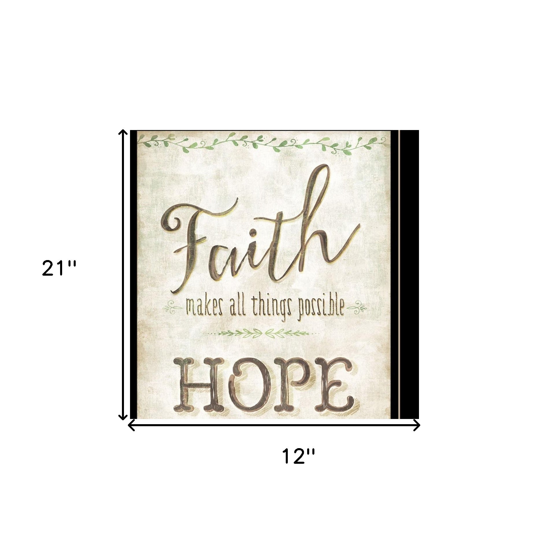 Set Of Two Faith or Believe 2 Black Framed Print Wall Art