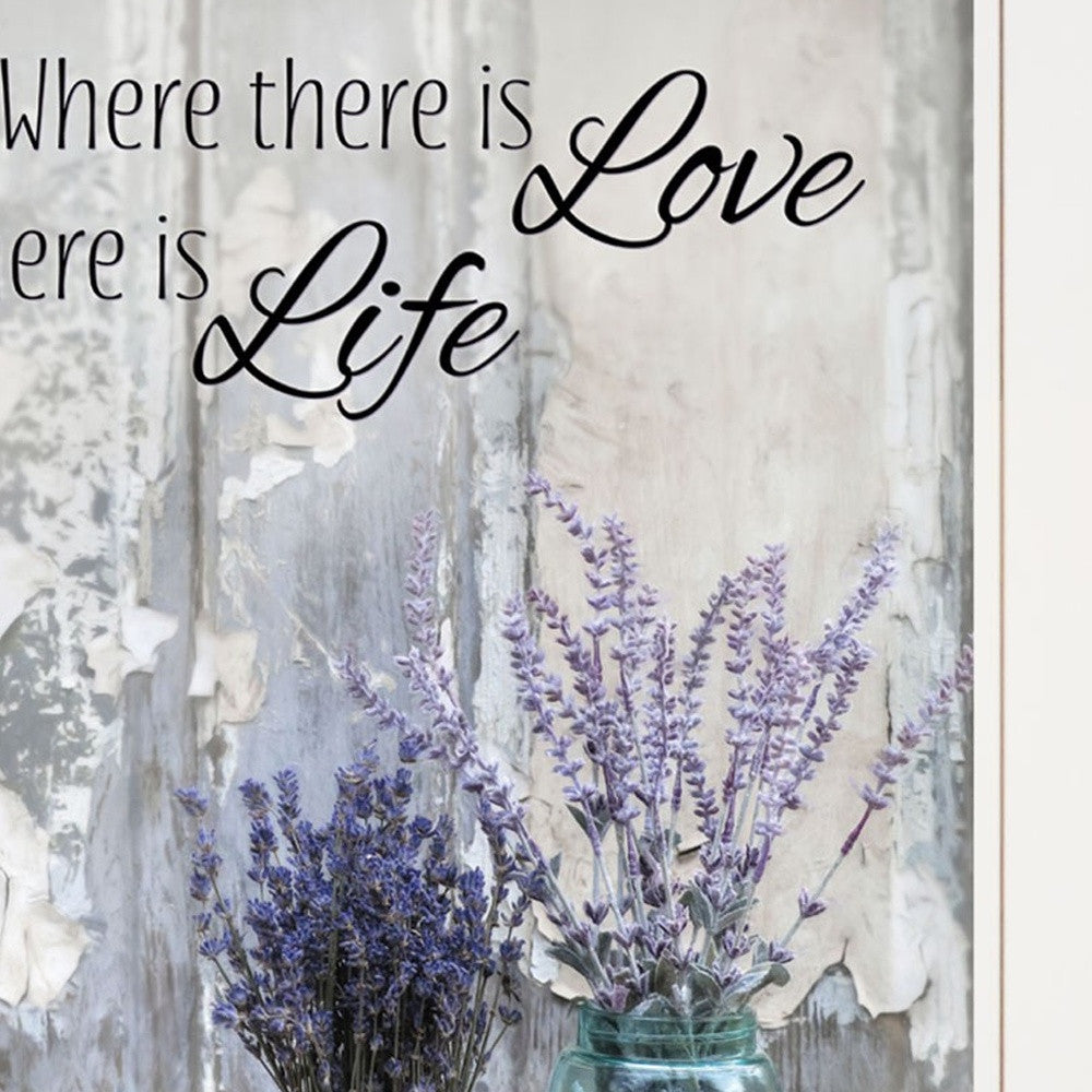 Set Of Two Where There is Love 1 White Framed Print Wall Art