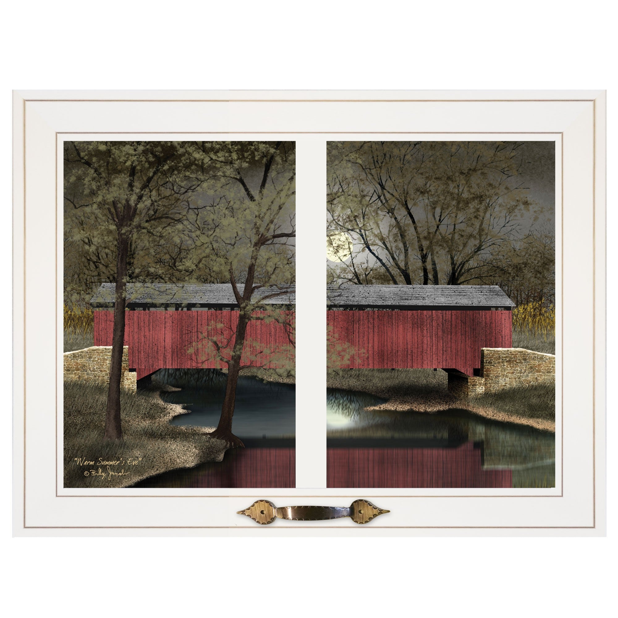 Warm Summers Eve 4 White Framed Print Wall Art