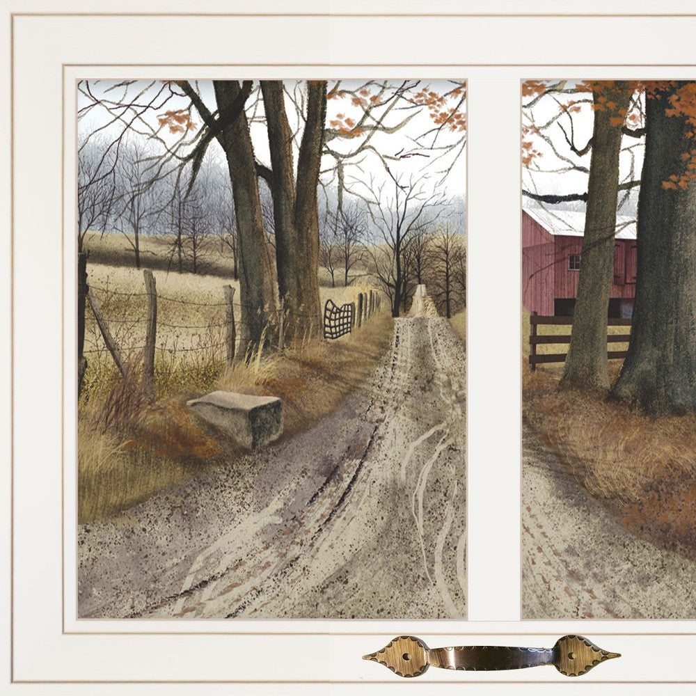 The Road Home 6 White Framed Print Wall Art