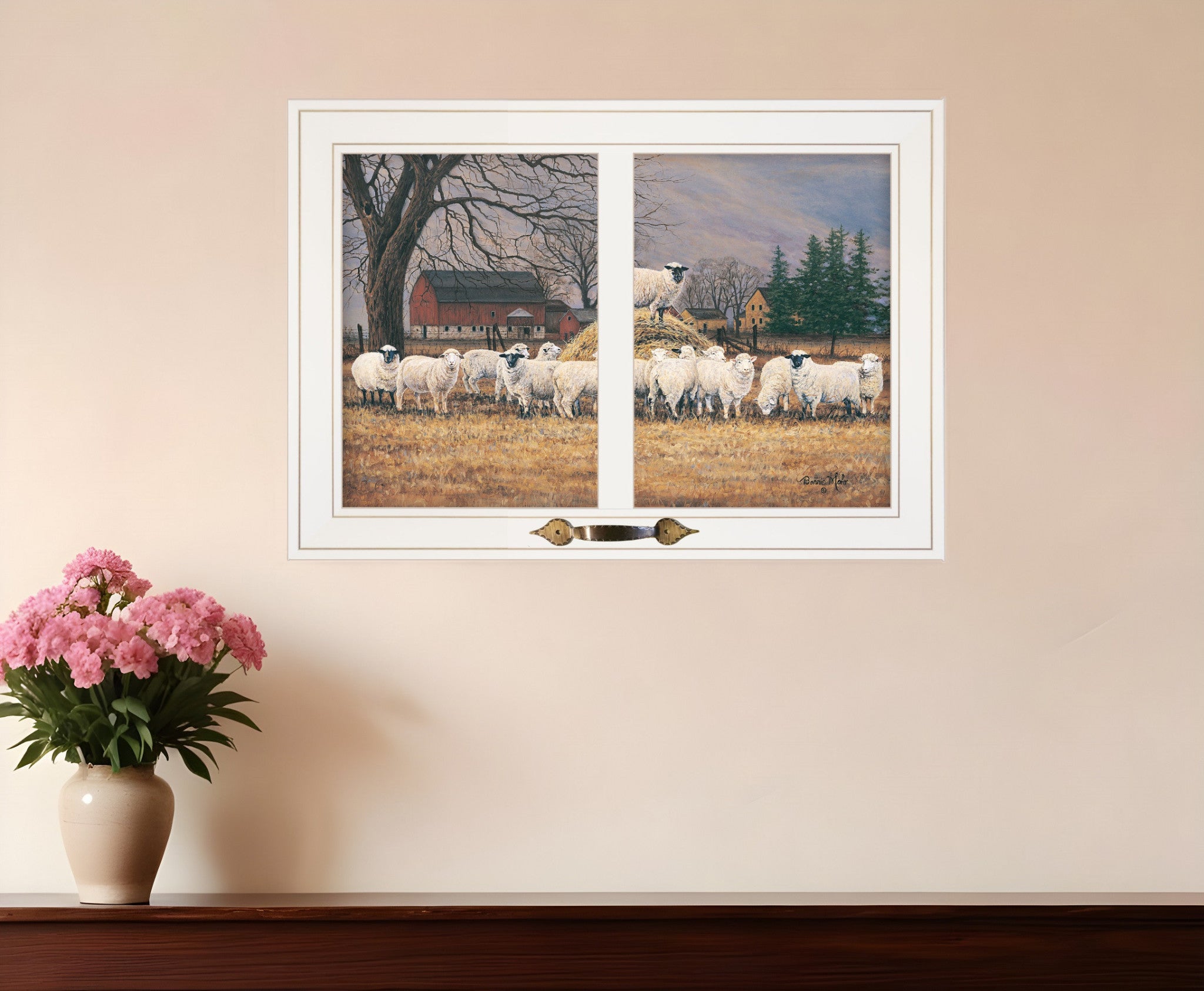 Wool Gathering 2 White Framed Print Wall Art