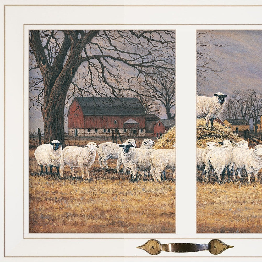 Wool Gathering 2 White Framed Print Wall Art