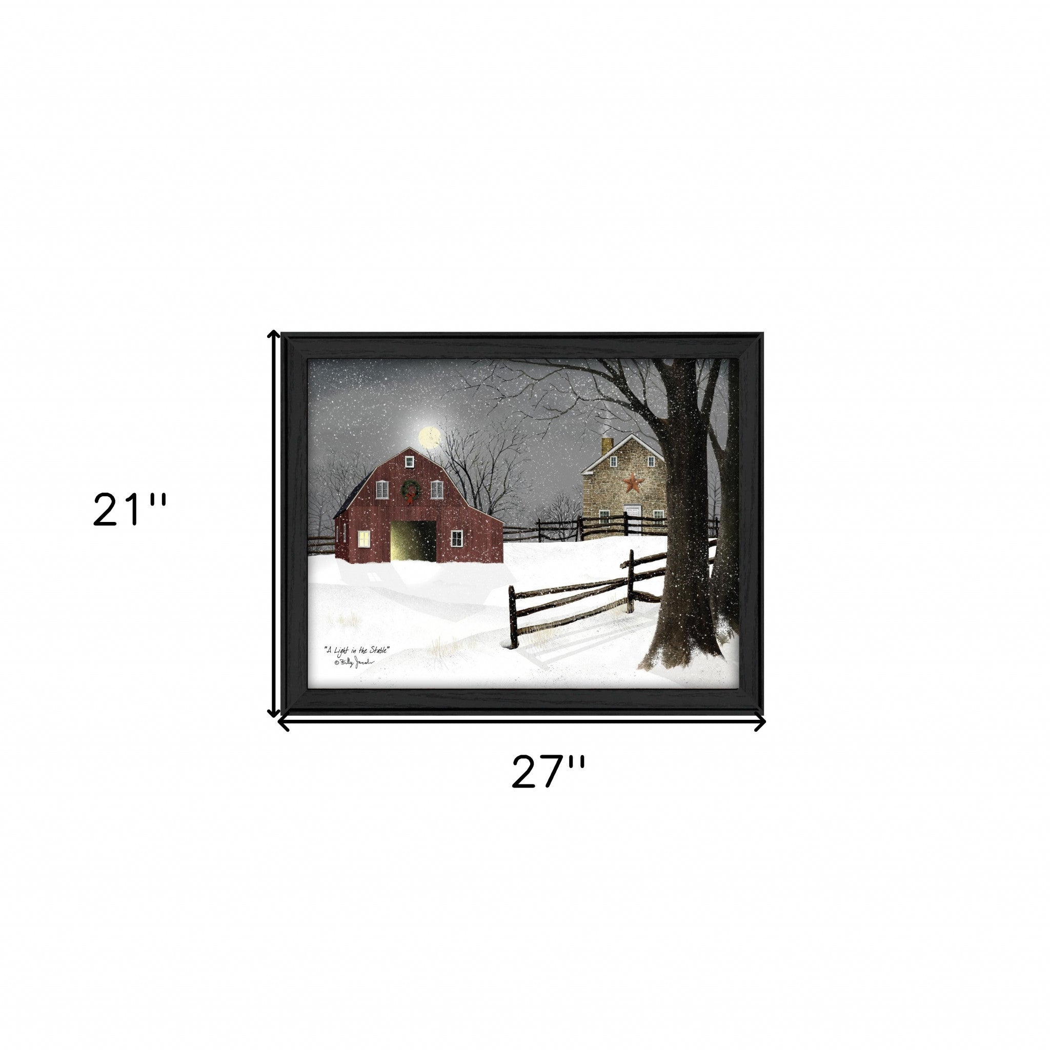 Light in the Stable 6 Black Framed Print Wall Art