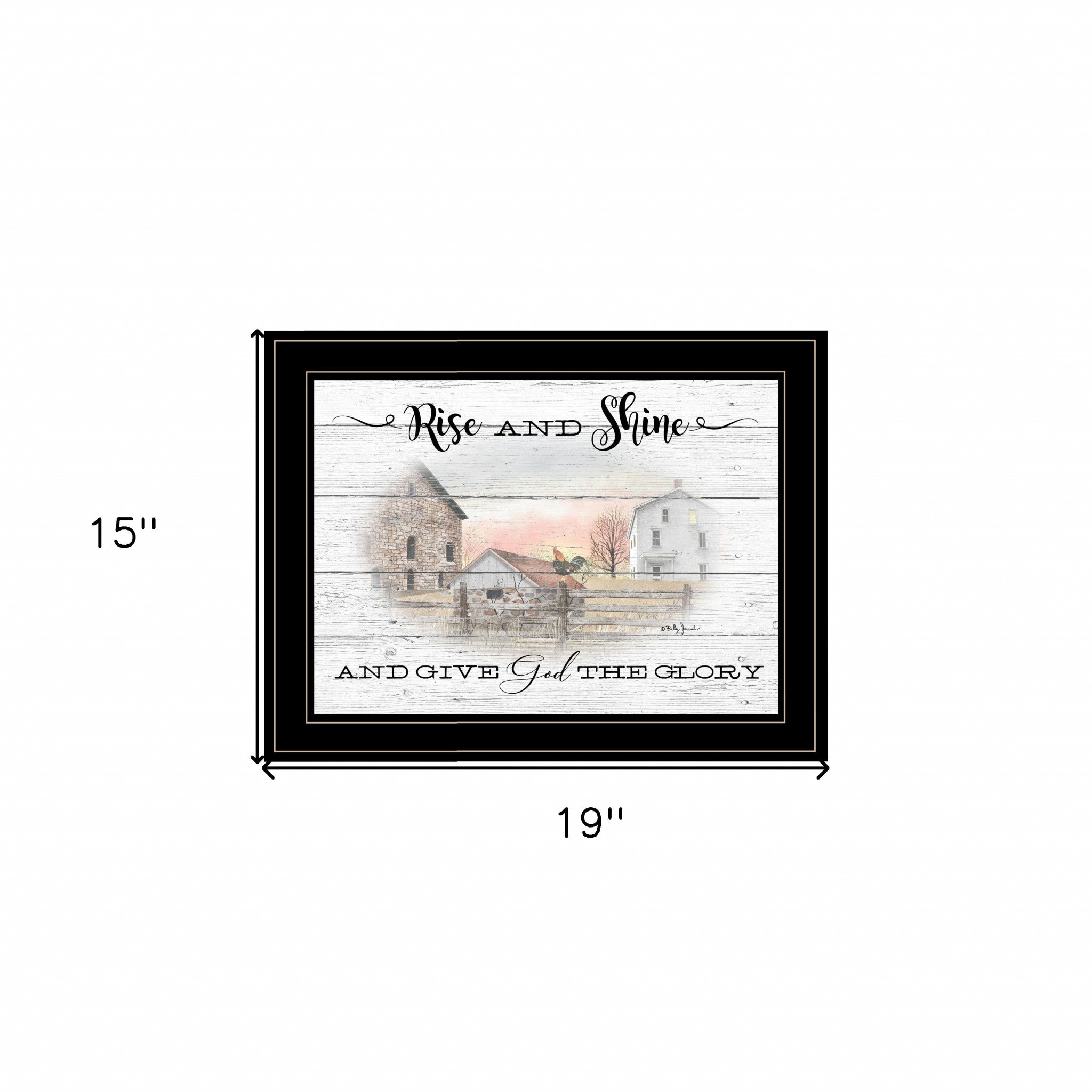 Rise And Shine 8 Black Framed Print Wall Art