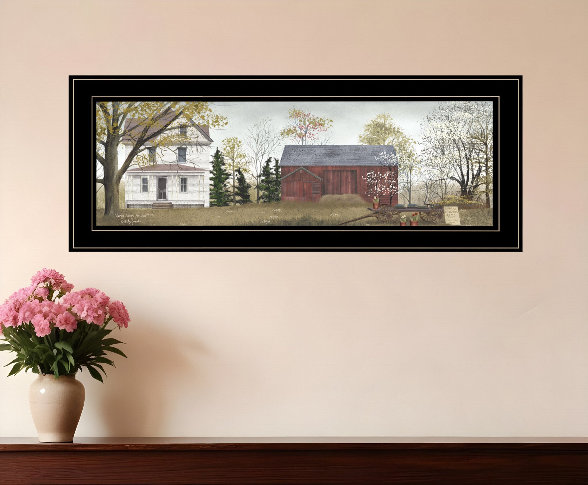 Spring Flowers for Sale 3 Black Framed Print Wall Art