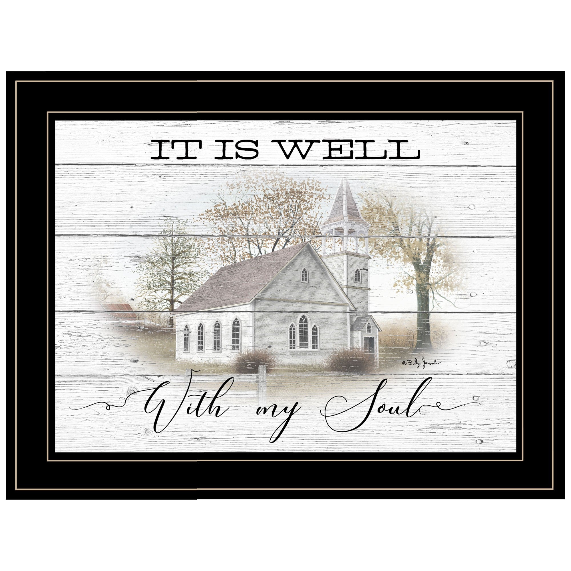 It Is Well 2 Black Framed Print Wall Art