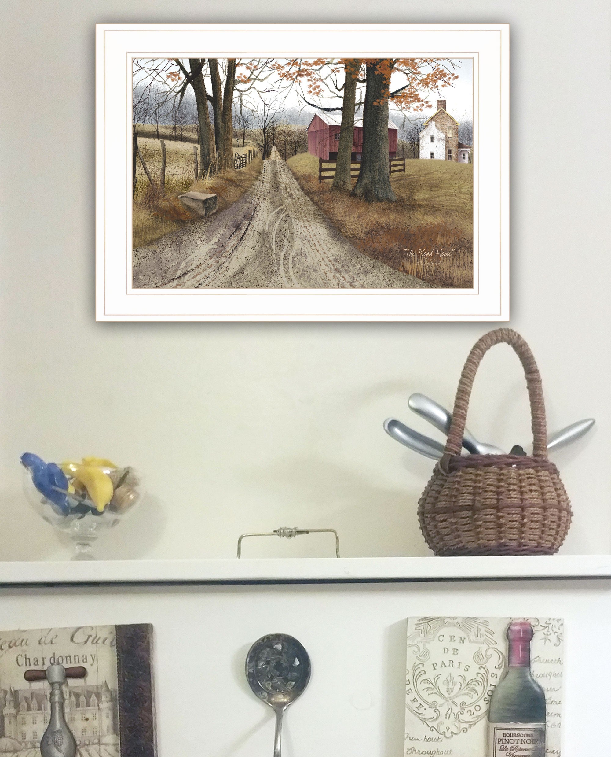 The Road Home 1 White Framed Print Wall Art