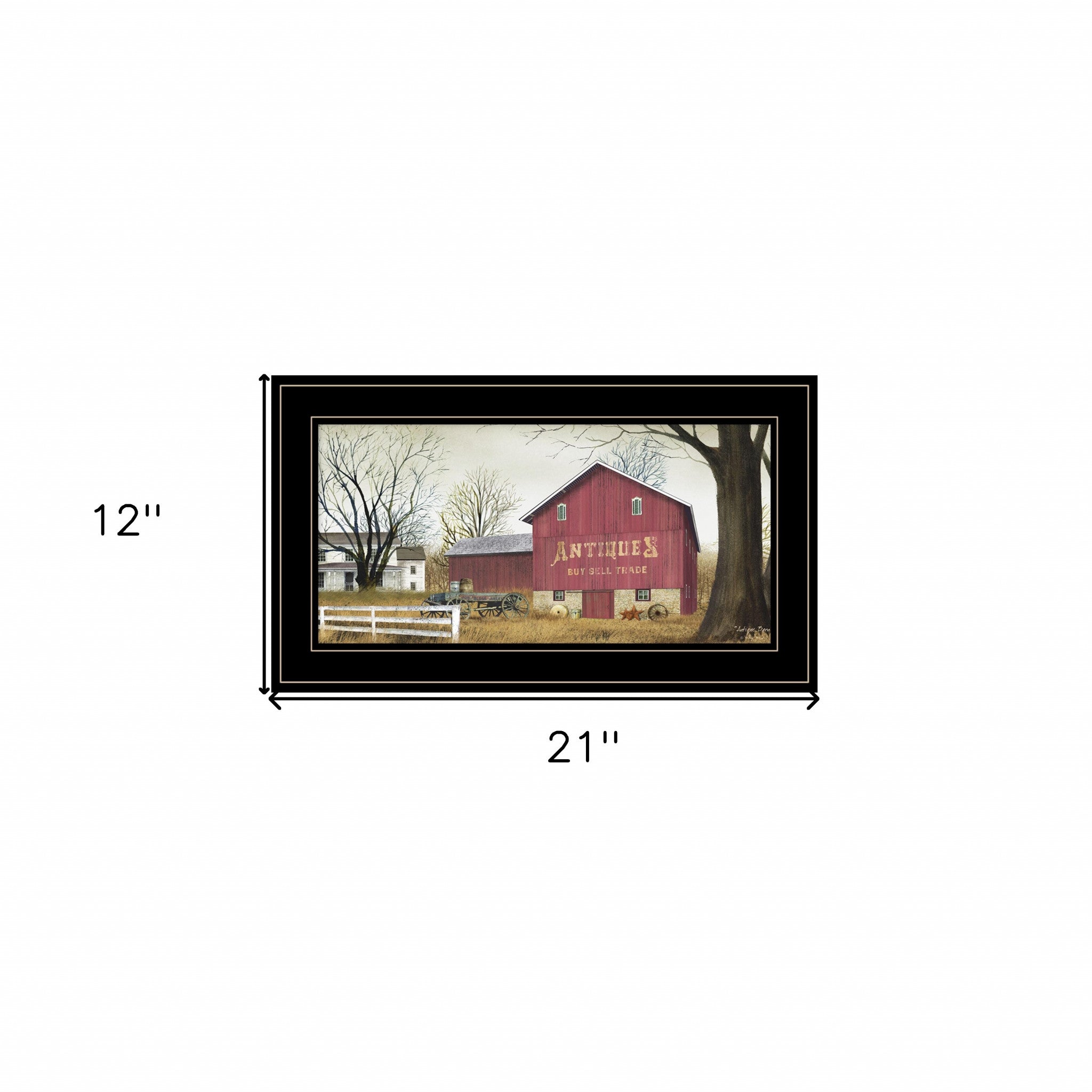 Antique Barn 6 Black Framed Print Wall Art