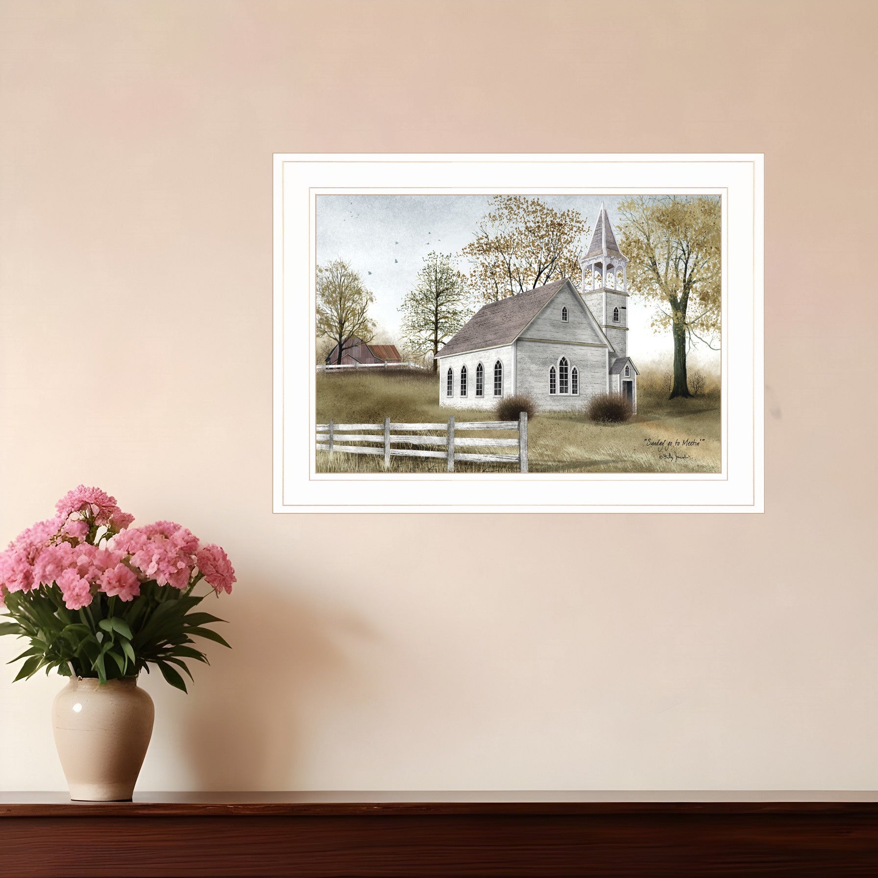 Sunday Go To Meetin 2 White Framed Print Wall Art