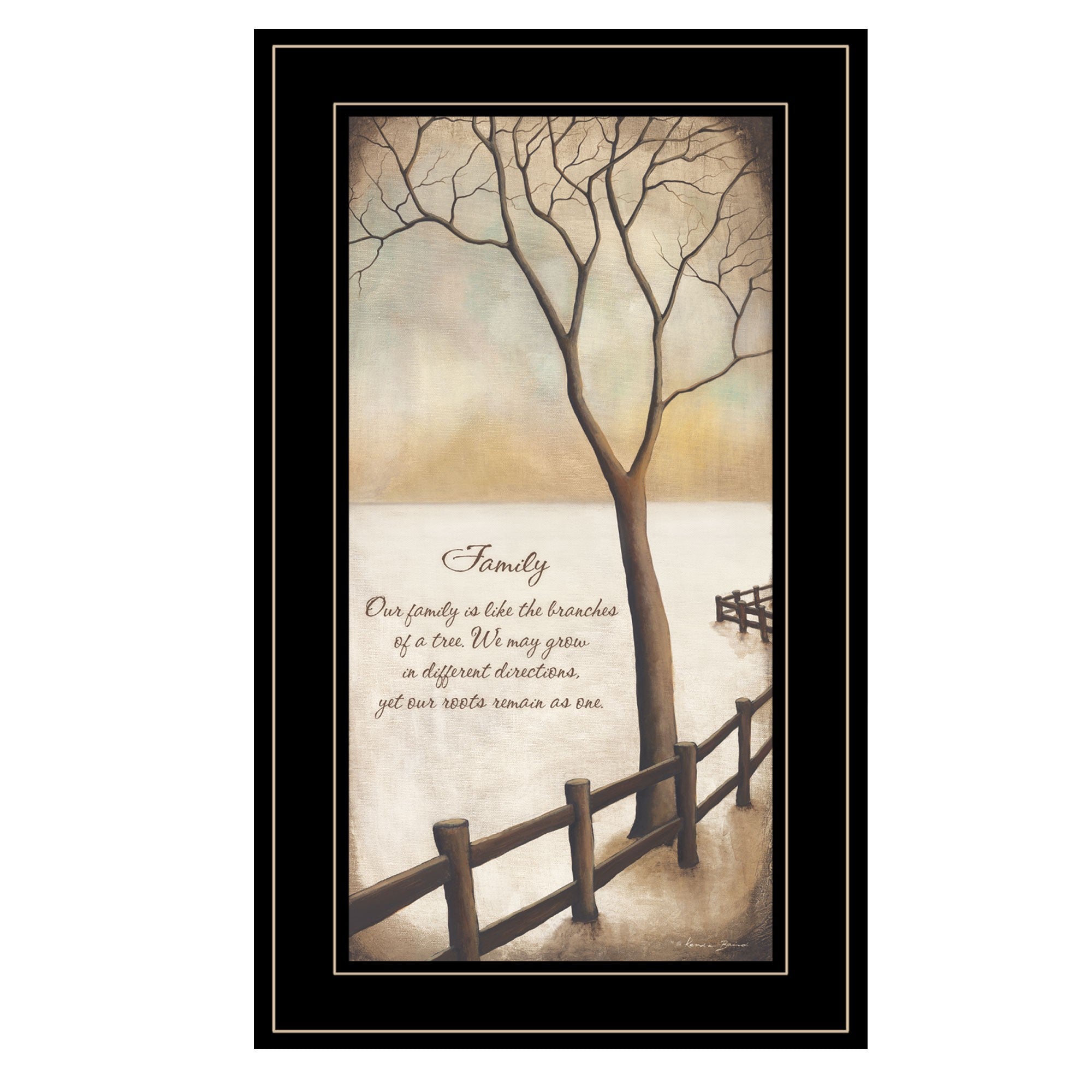 Family 8 Black Framed Print Wall Art