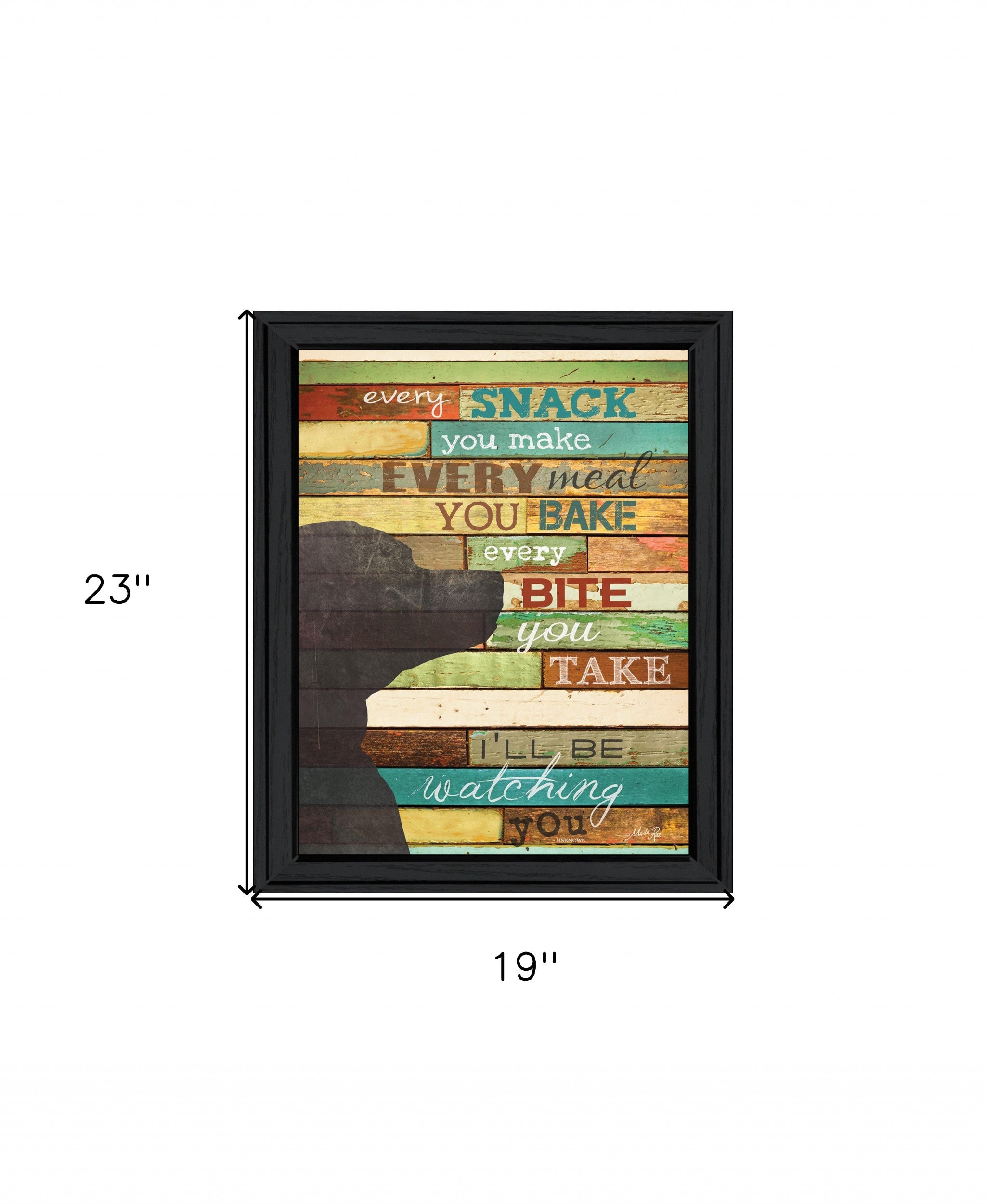 Ill Be Watching You 6 Black Framed Print Wall Art