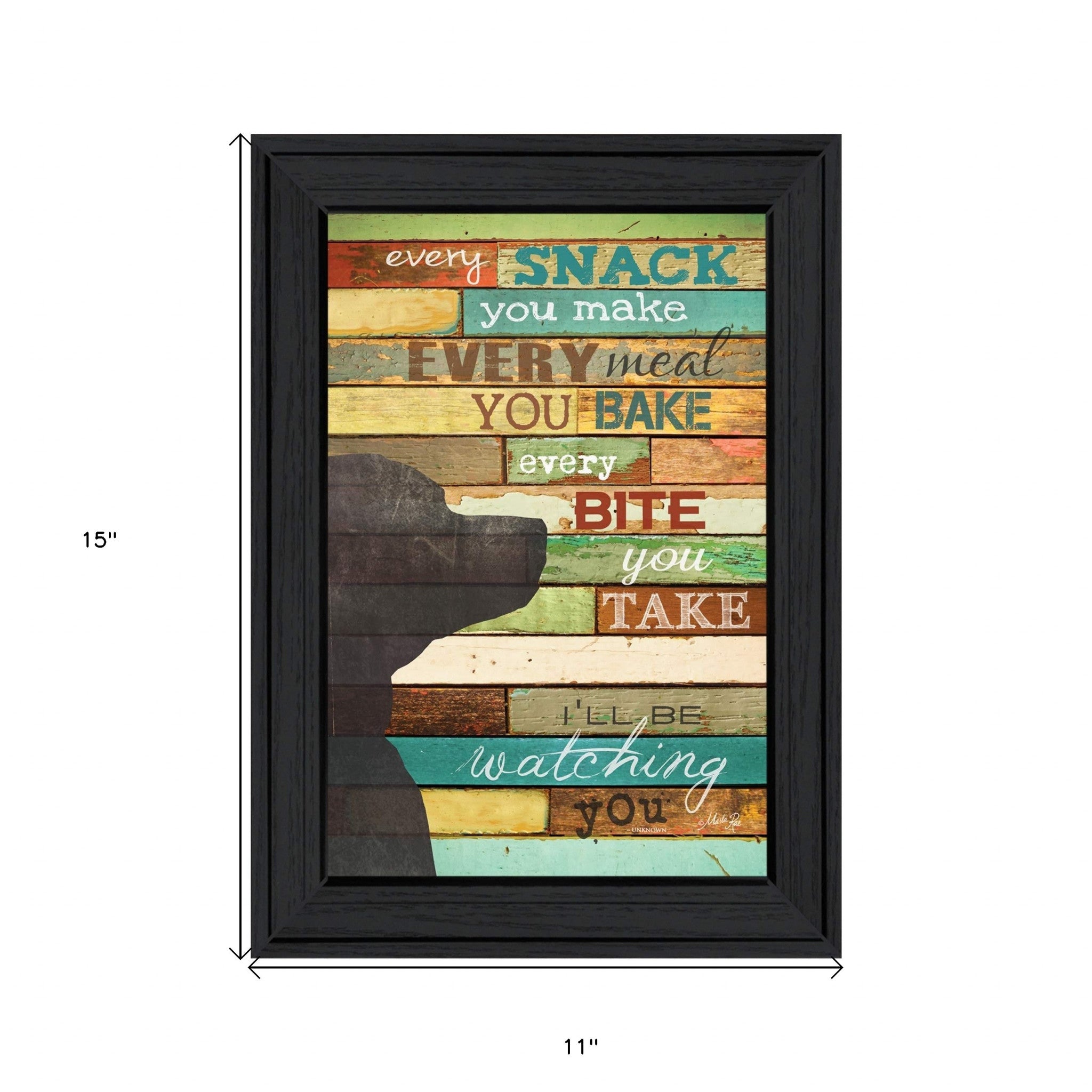 Ill Be Watching You 2 Black Framed Print Wall Art