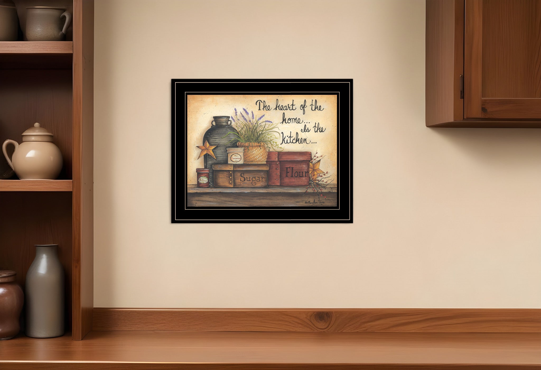 Heart of the Home 8 Black Framed Print Kitchen Wall Art