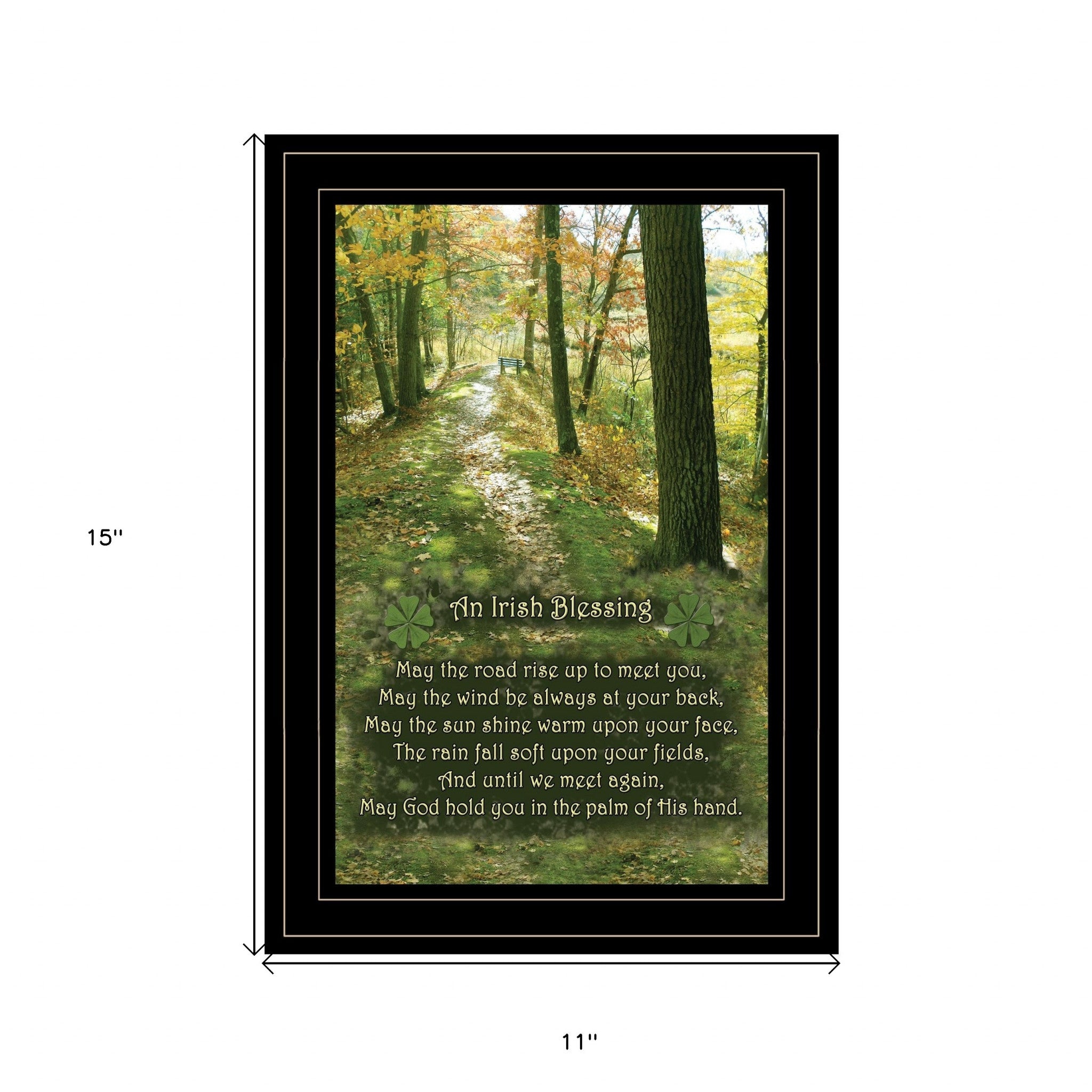 Irish Blessing 2 Black Framed Print Wall Art