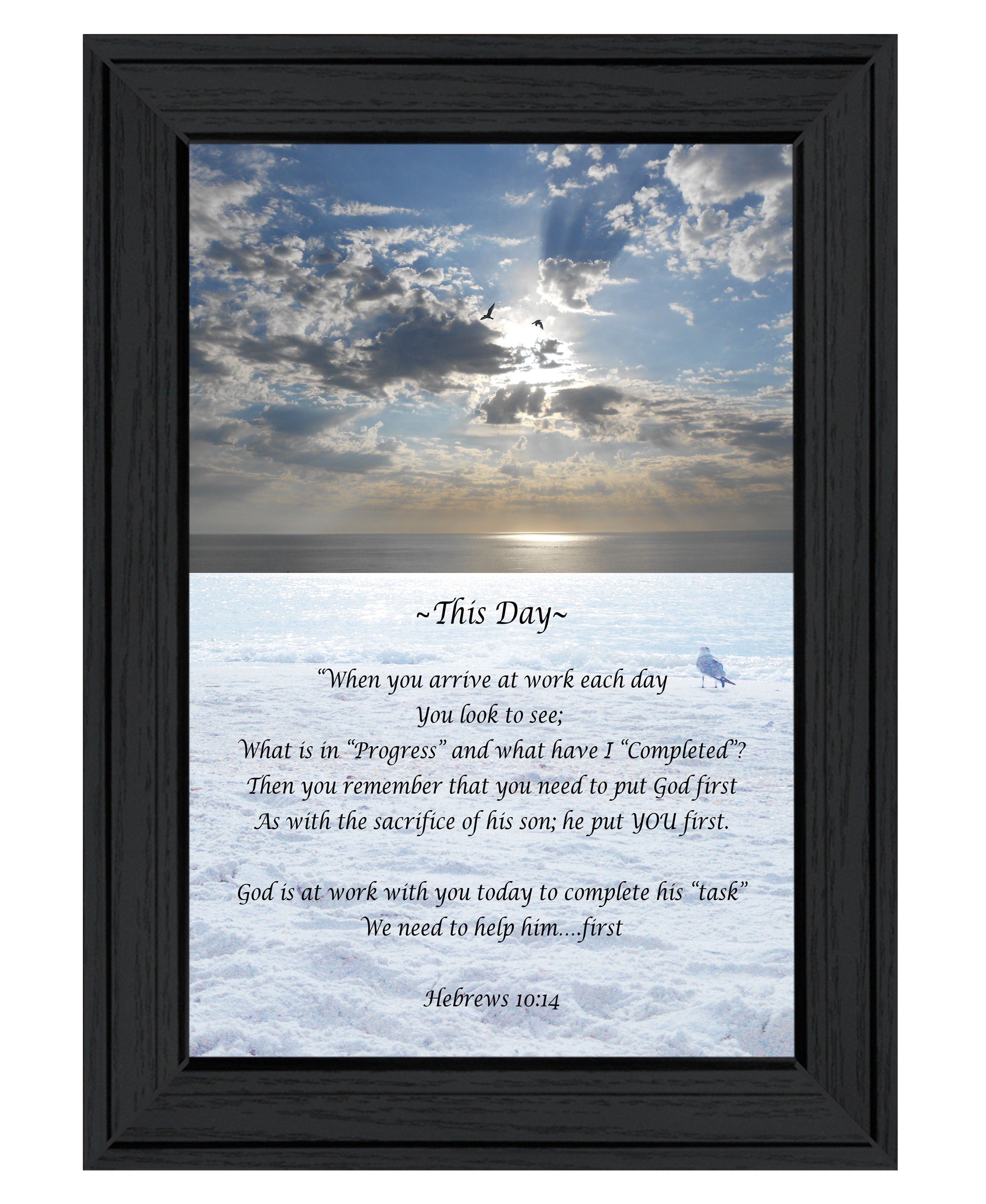 This Day 2 Black Framed Print Wall Art