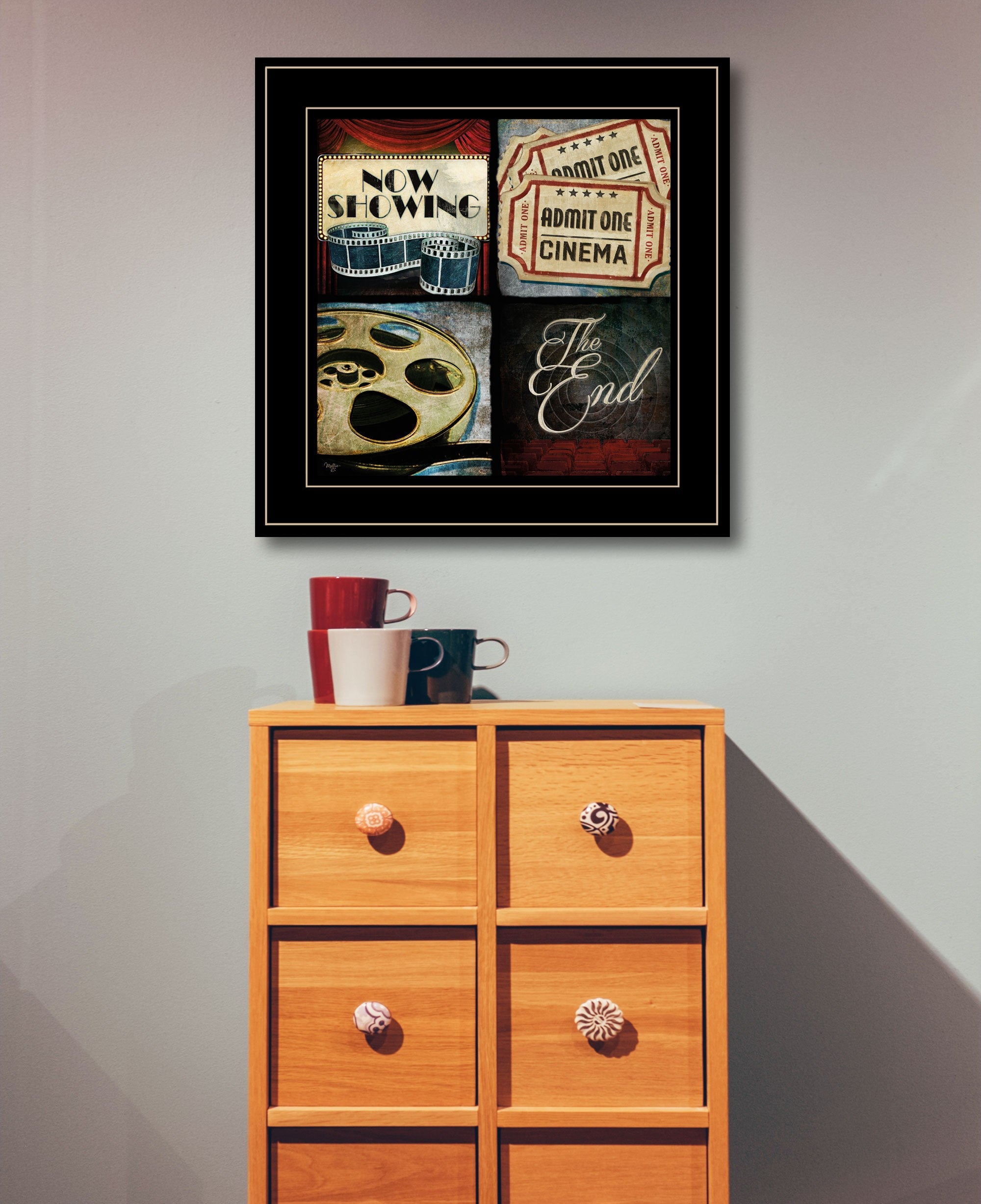 At The Movies I 3 Black Framed Print Wall Art